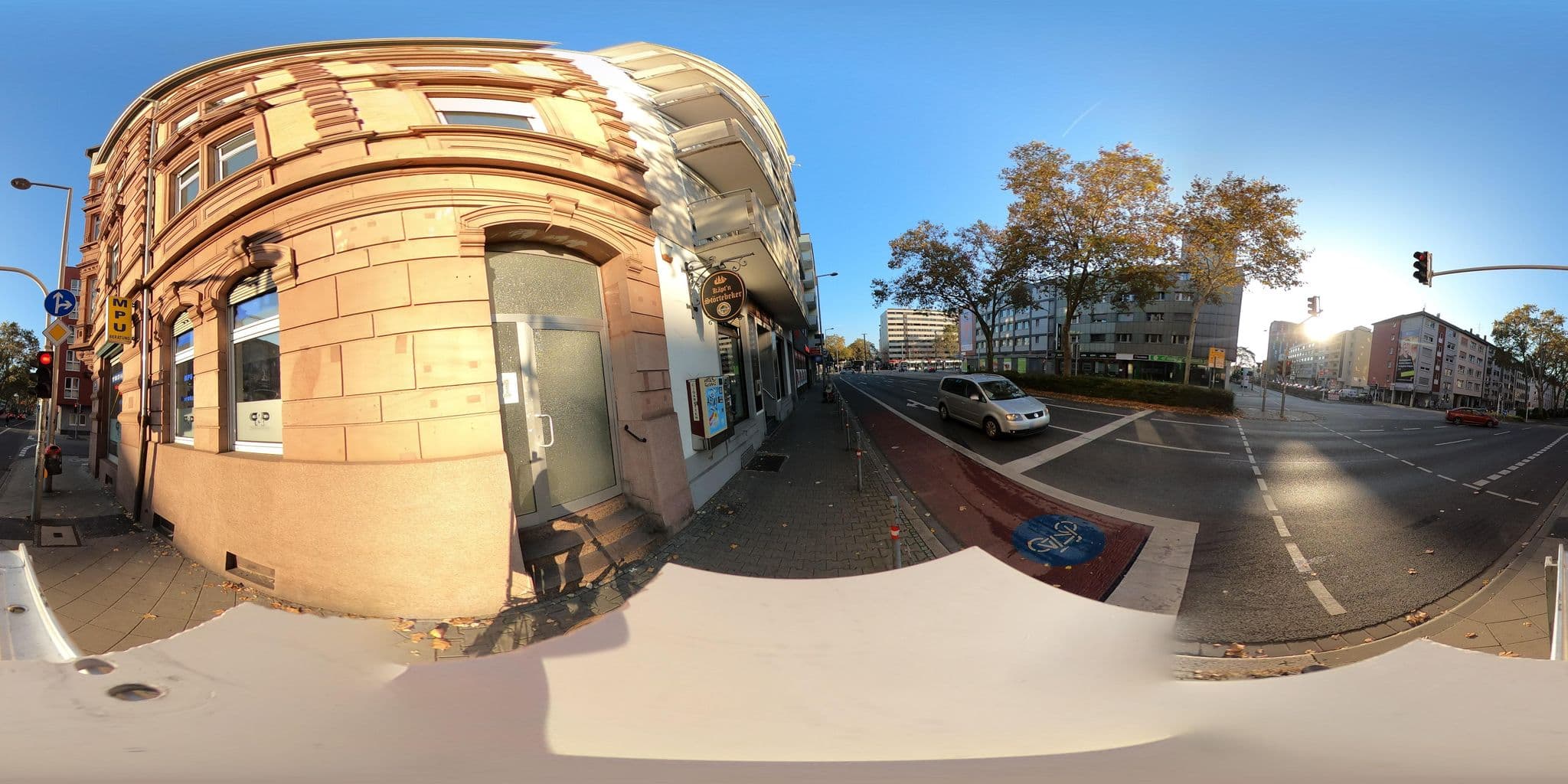Street view near Ramada Hotel Mannheim, Mannheim — © wegavision (CC BY-SA · Mapillary)