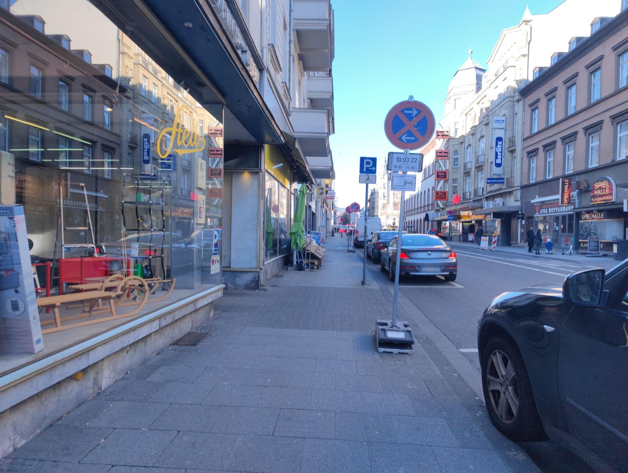 Street view near Pensionsappartments Blitz, Wiesbaden — © 6602SM (CC BY-SA · Mapillary)