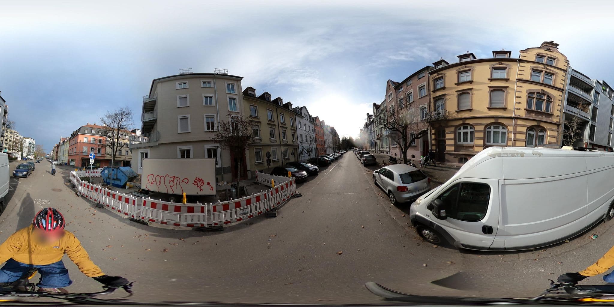 Street view near Hotel-Restaurant Petershof, Petershausen-West — © RadNETZ (CC BY-SA · Mapillary)