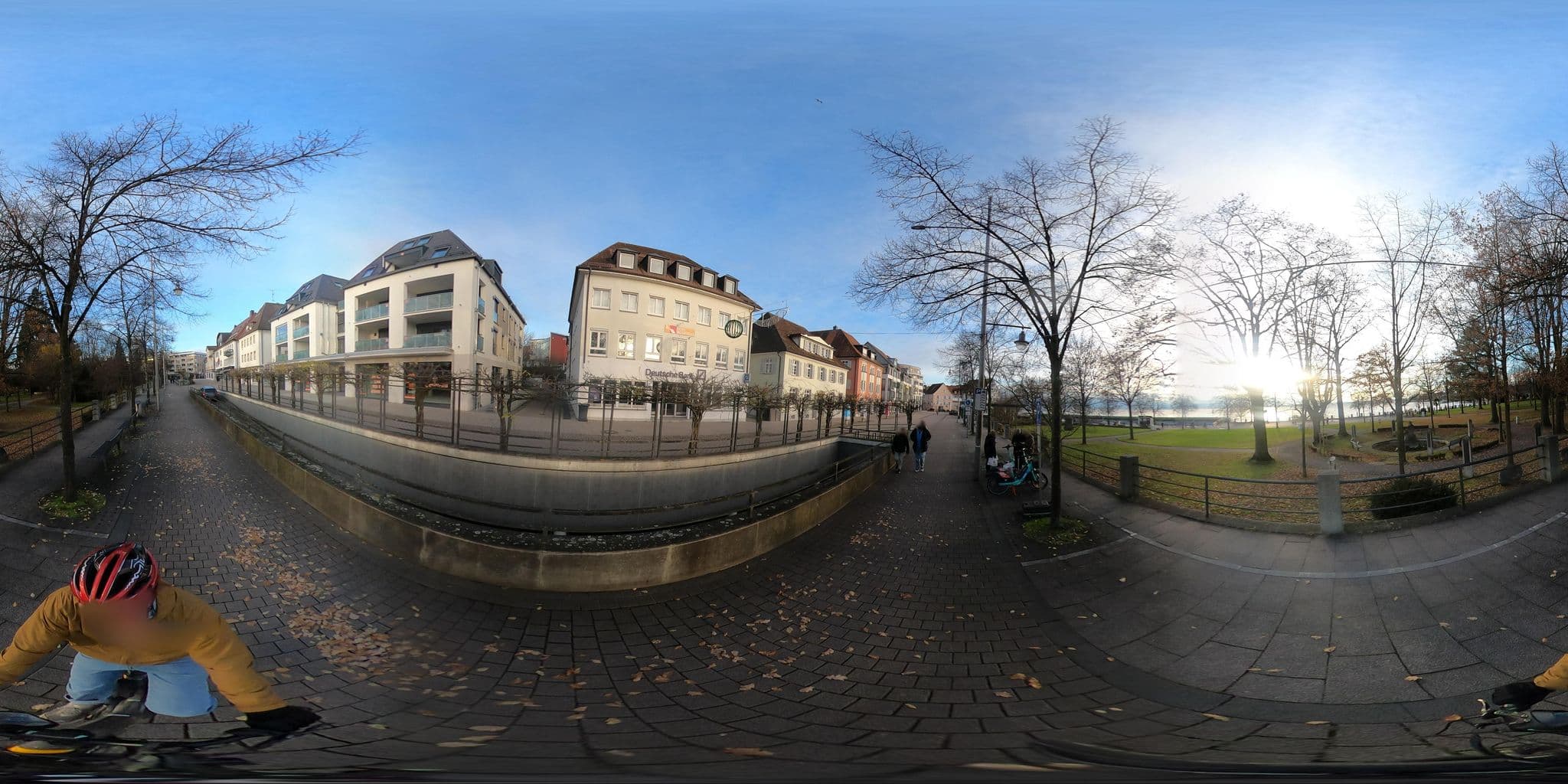 Street view near Deutsche Bodensee Tourismus GmbH, Friedrichshafen — © RadNETZ (CC BY-SA · Mapillary)