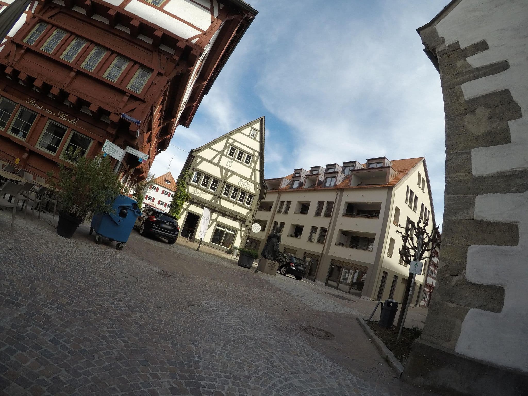 Street view near Hotel Kreuz, Bad Saulgau — © ray66 (CC BY-SA · Mapillary)