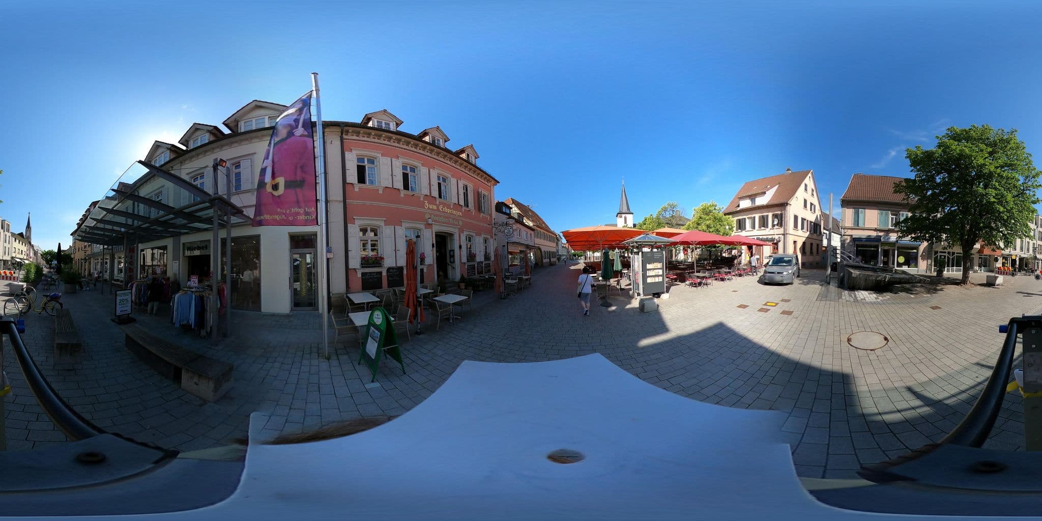 Street view near Hotel Restaurant Erbprinz Walldorf, Walldorf — © wegavision (CC BY-SA · Mapillary)