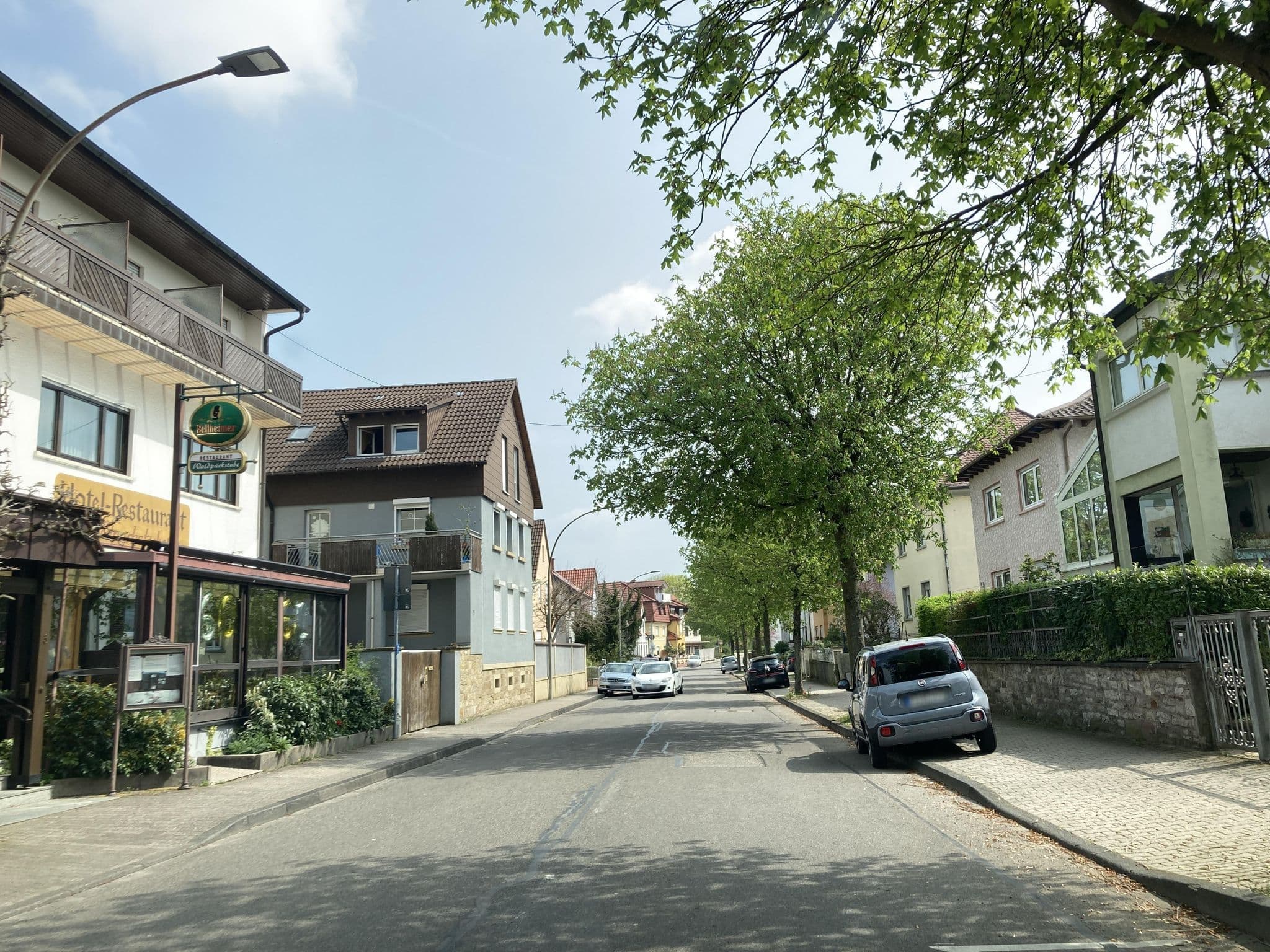 Street view near Hotel Waldparkstube Bad Schonborn, Kronau — © tasmaniadevil (CC BY-SA · Mapillary)
