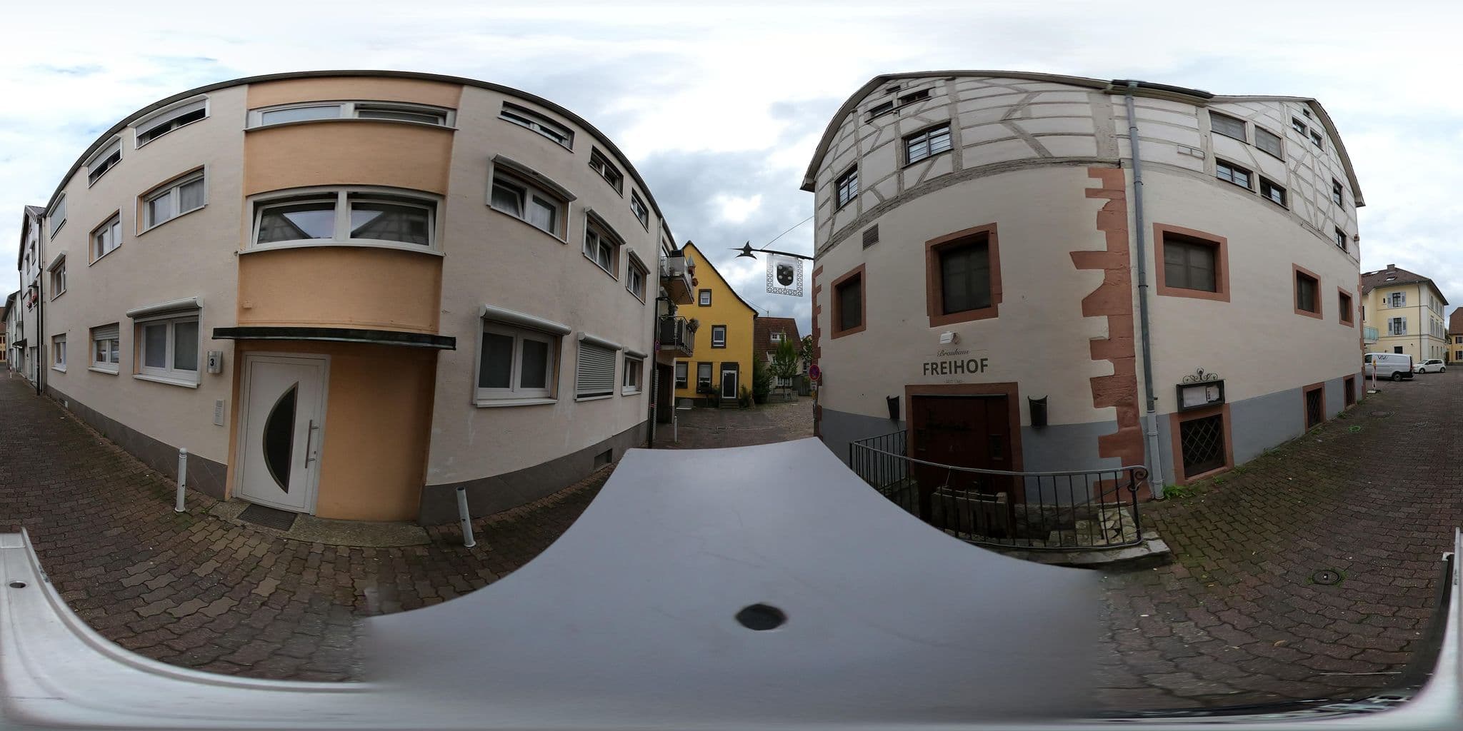 Street view near Hotel Restaurant Freihof, Wiesloch — © wegavision (CC BY-SA · Mapillary)