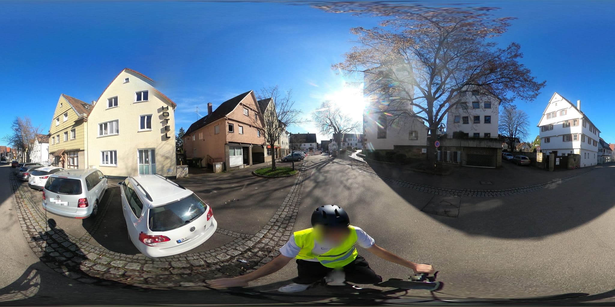 Street view near Hotel Morgenmuffel, Stuttgart Feuerbach — © RadNETZ (CC BY-SA · Mapillary)