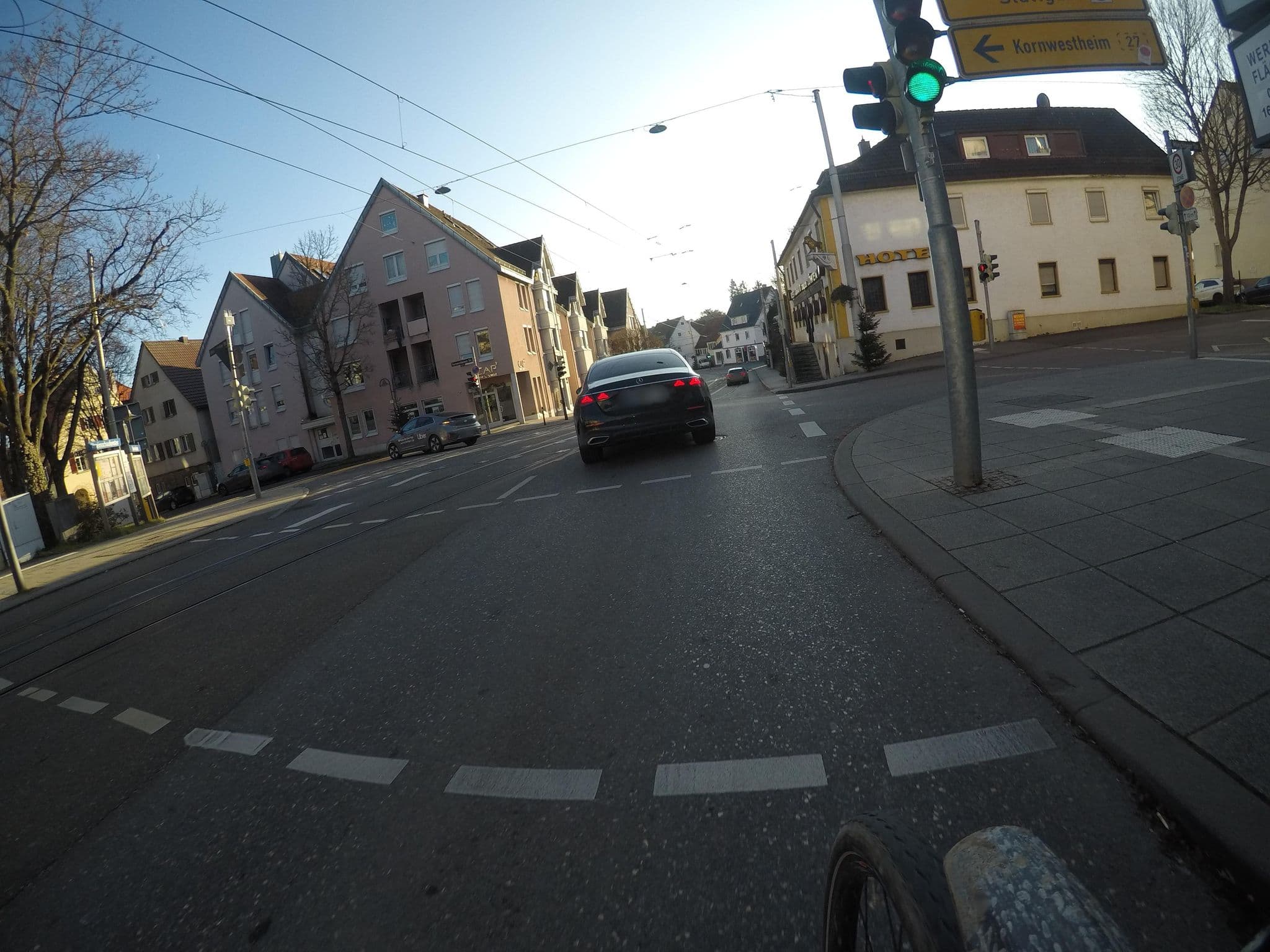 Street view near Gasthaus “Zum Löwen“, Kornwestheim — © mfa (CC BY-SA · Mapillary)