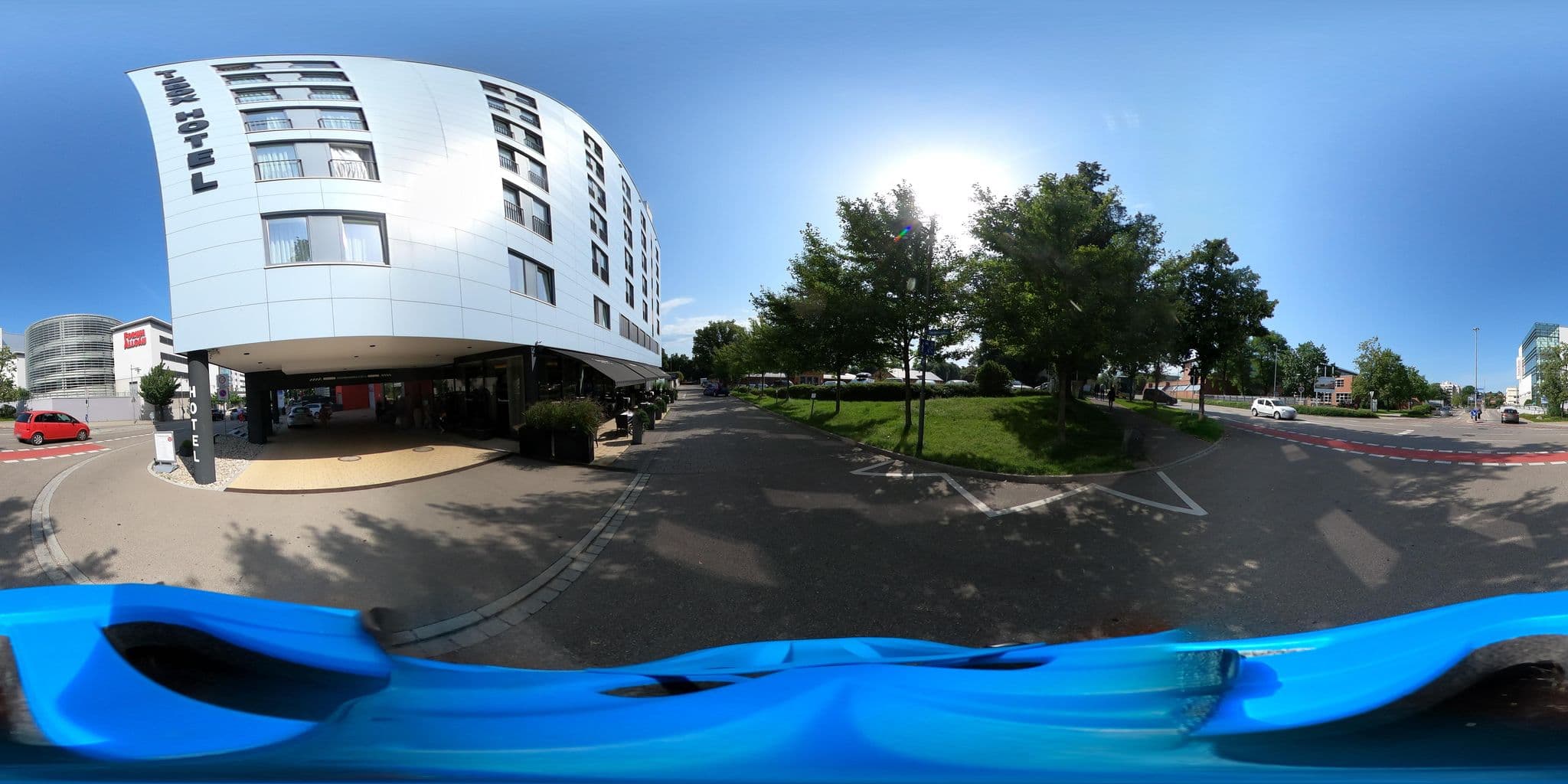 Street view near Bigbox Hotel, Kempten (Allgäu) — © aceini (CC BY-SA · Mapillary)