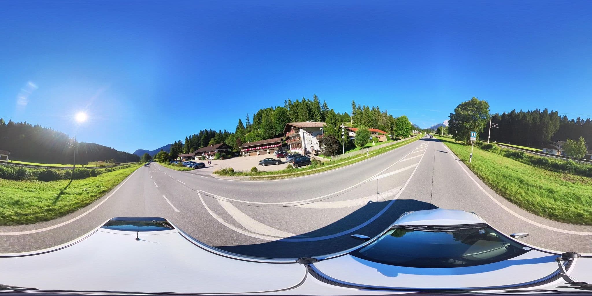 Street view near Gasthof Cafe Sonnenhof Klais, Krün — © osmplus_org (CC BY-SA · Mapillary)
