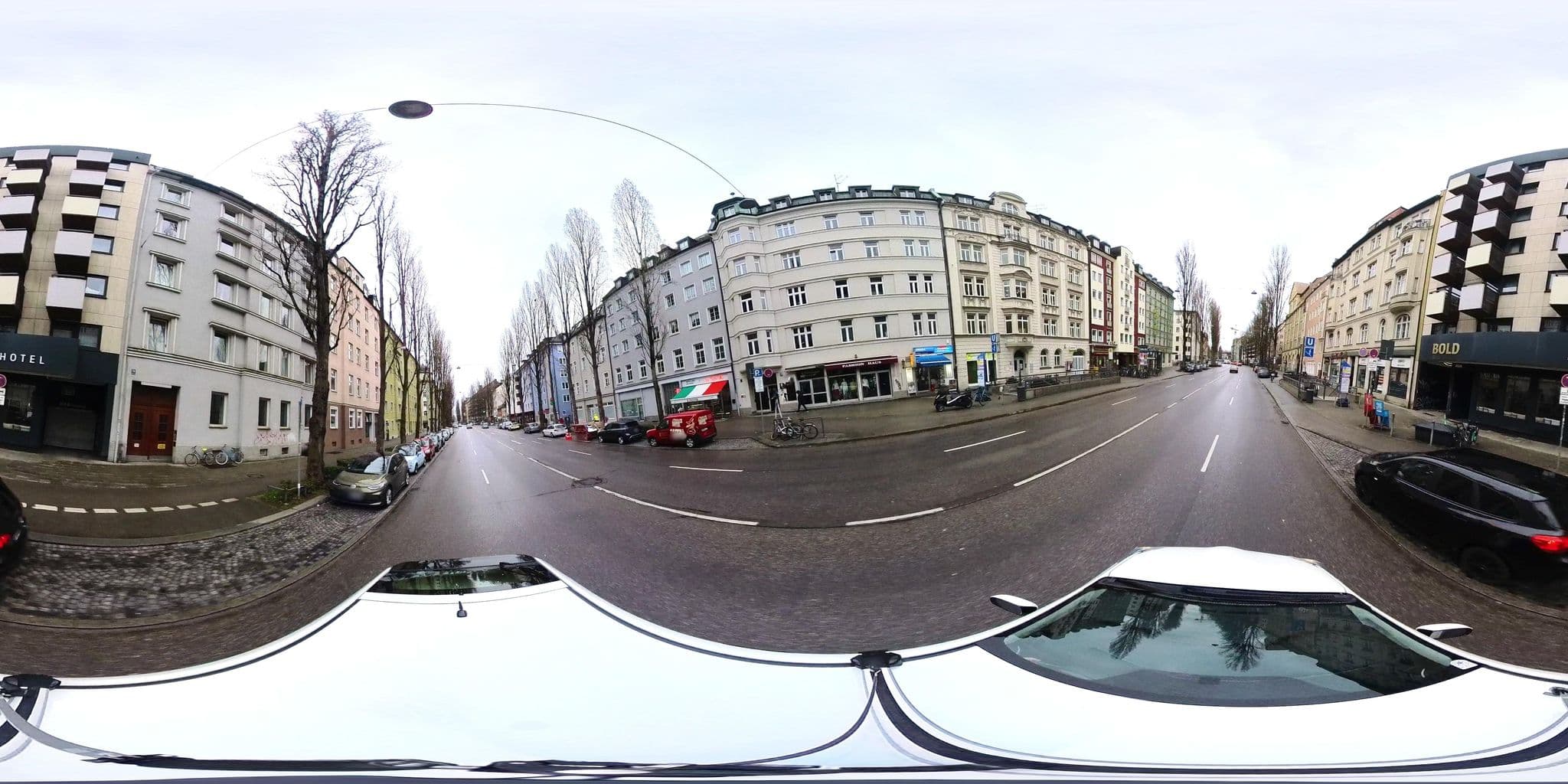 Street view near A1 Apartments, Munich — © osmplus_org (CC BY-SA · Mapillary)