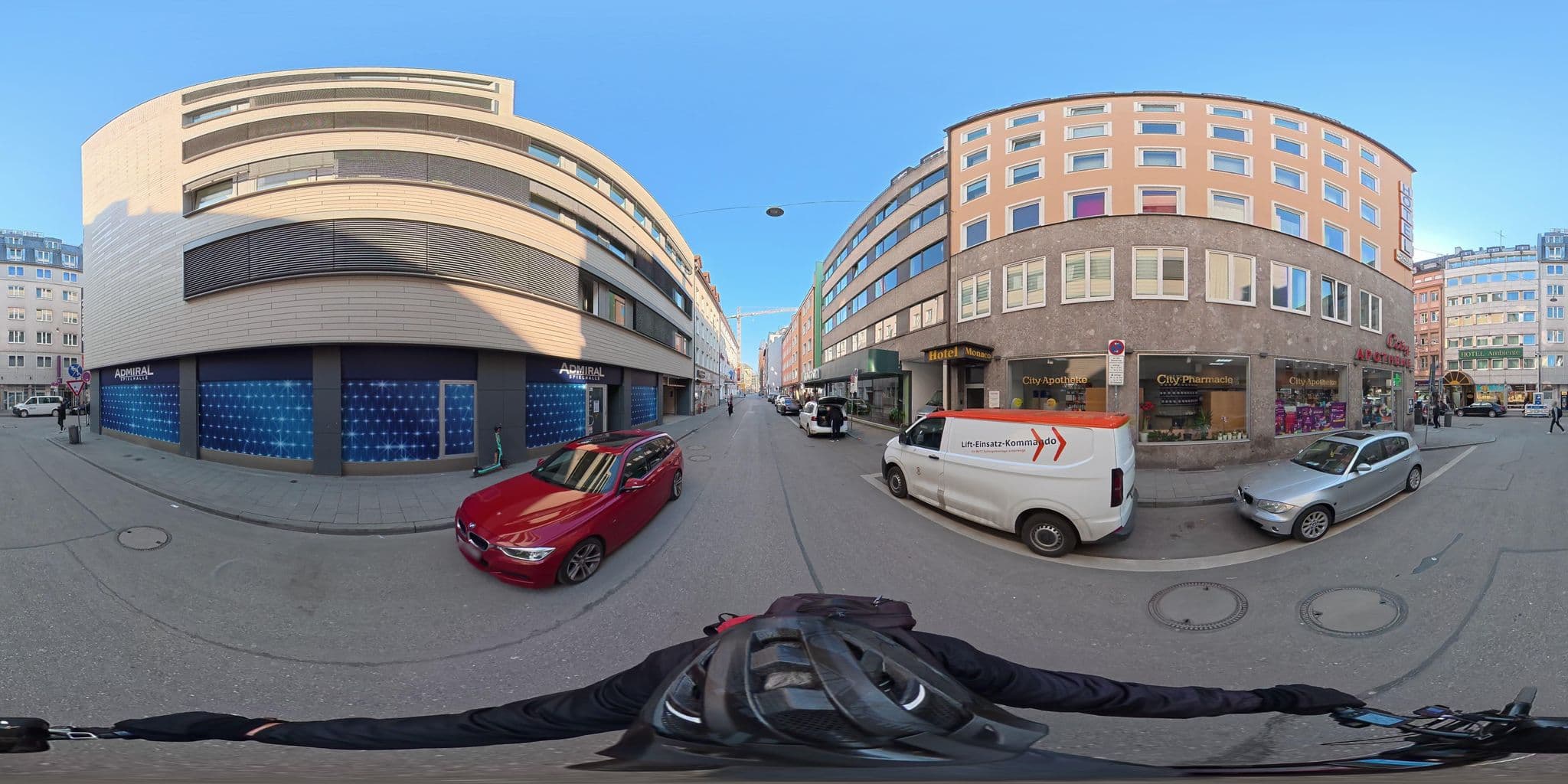 Street view near Hotel Eckelmann, Munich — © osmplus_org (CC BY-SA · Mapillary)