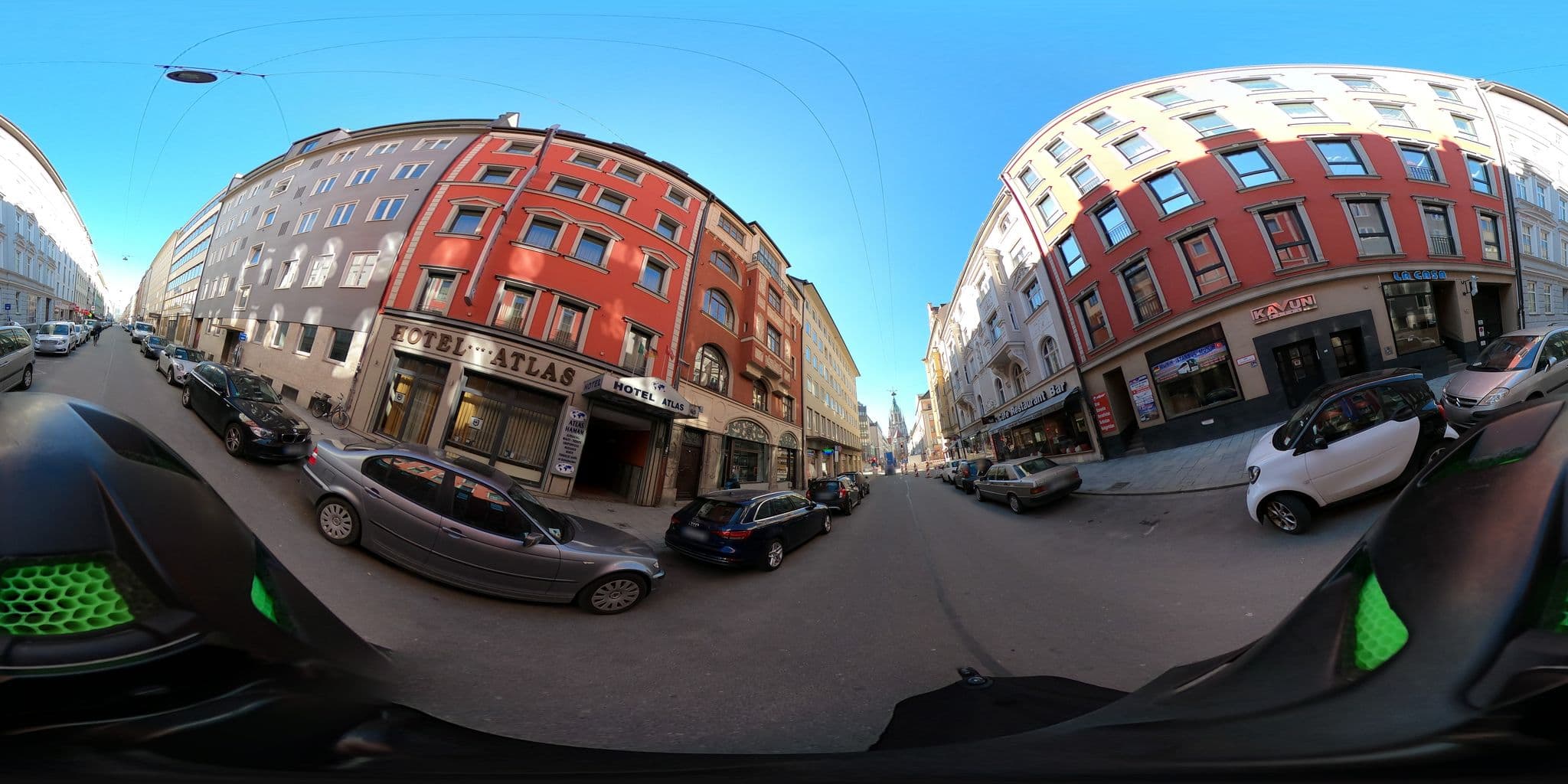 Street view near Erste Kavun Hotel-Betriebs-GmbH & Co. Verwaltungs, Munich — © stephanesser (CC BY-SA · Mapillary)