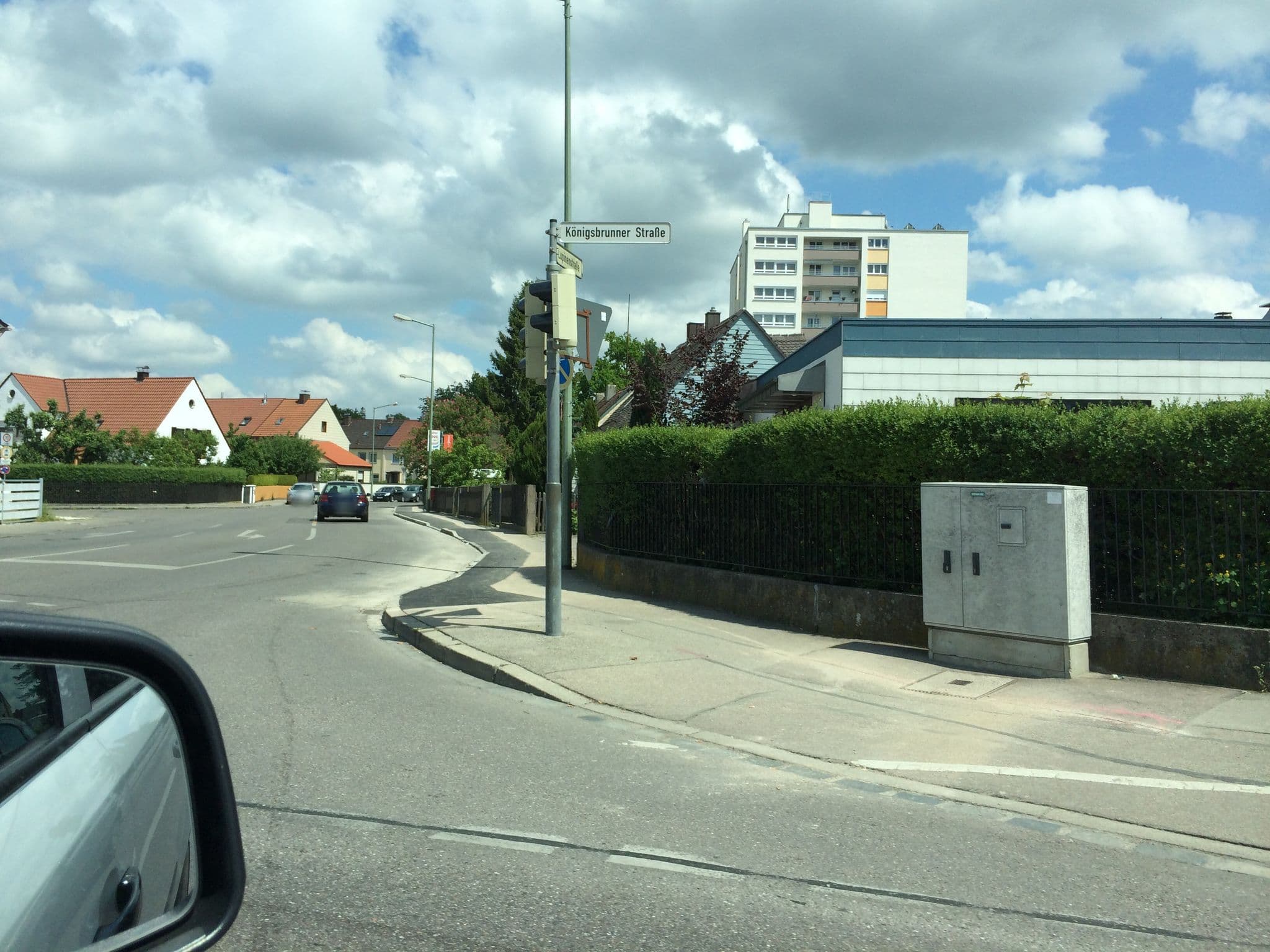 Street view near Pension Savil, Königsbrunn — © speysii (CC BY-SA · Mapillary)
