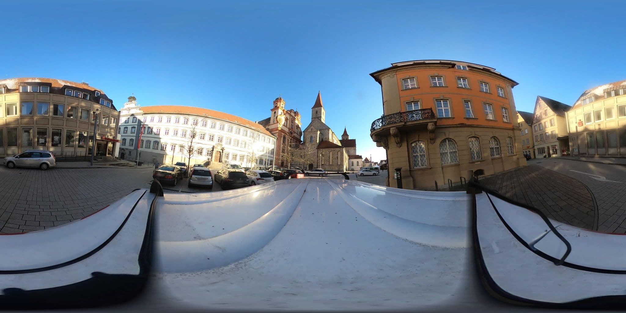 Street view near Metzgerei und Gaststätte Goldenes Kreuz, Ellwangen — © DMataRB (CC BY-SA · Mapillary)