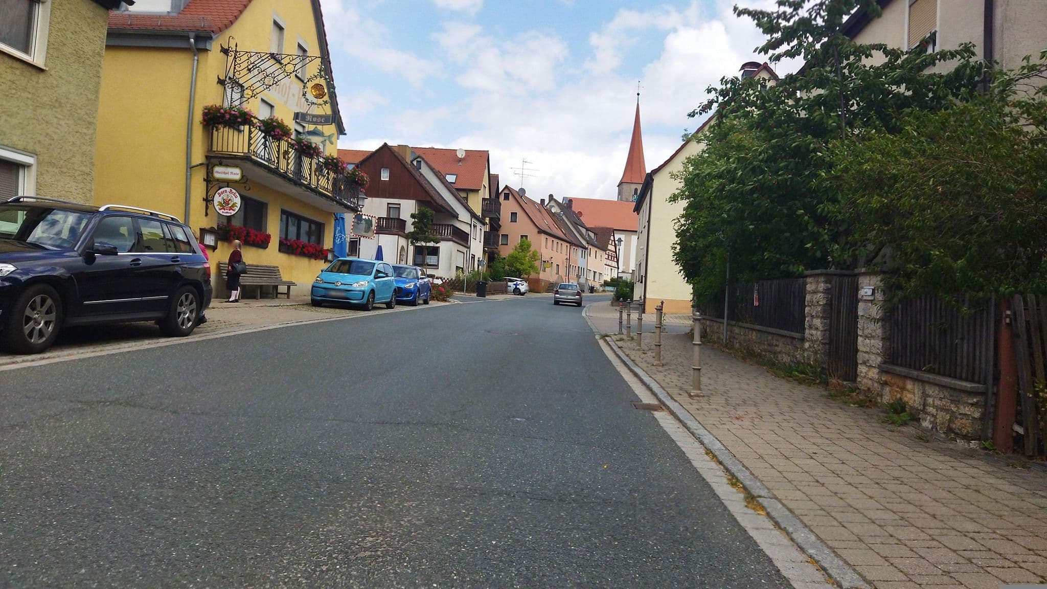 Street view near Gasthof Rose, Flachslanden — © changchun1 (CC BY-SA · Mapillary)
