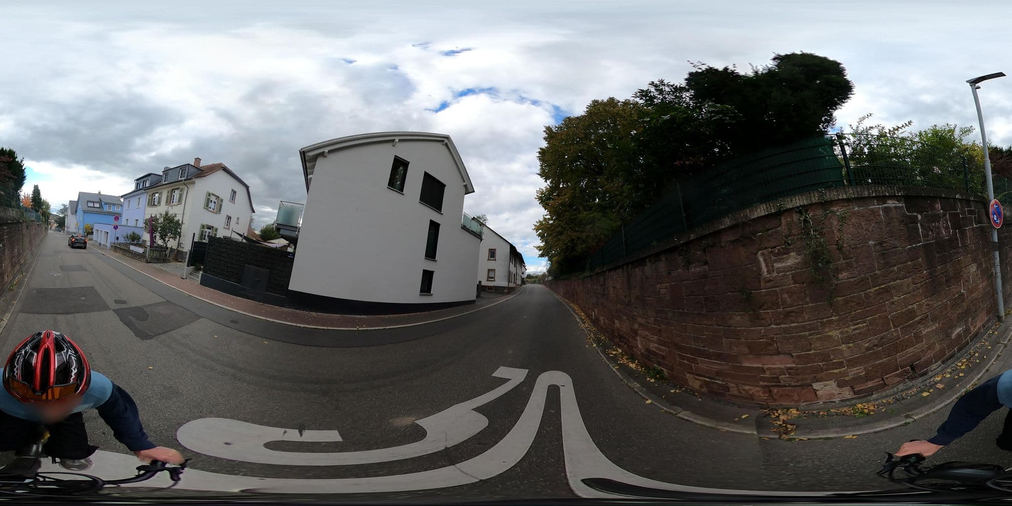 Street view near Hotel-Restaurant Schmittberger Hof, Weinheim — © RadNETZ (CC BY-SA · Mapillary)