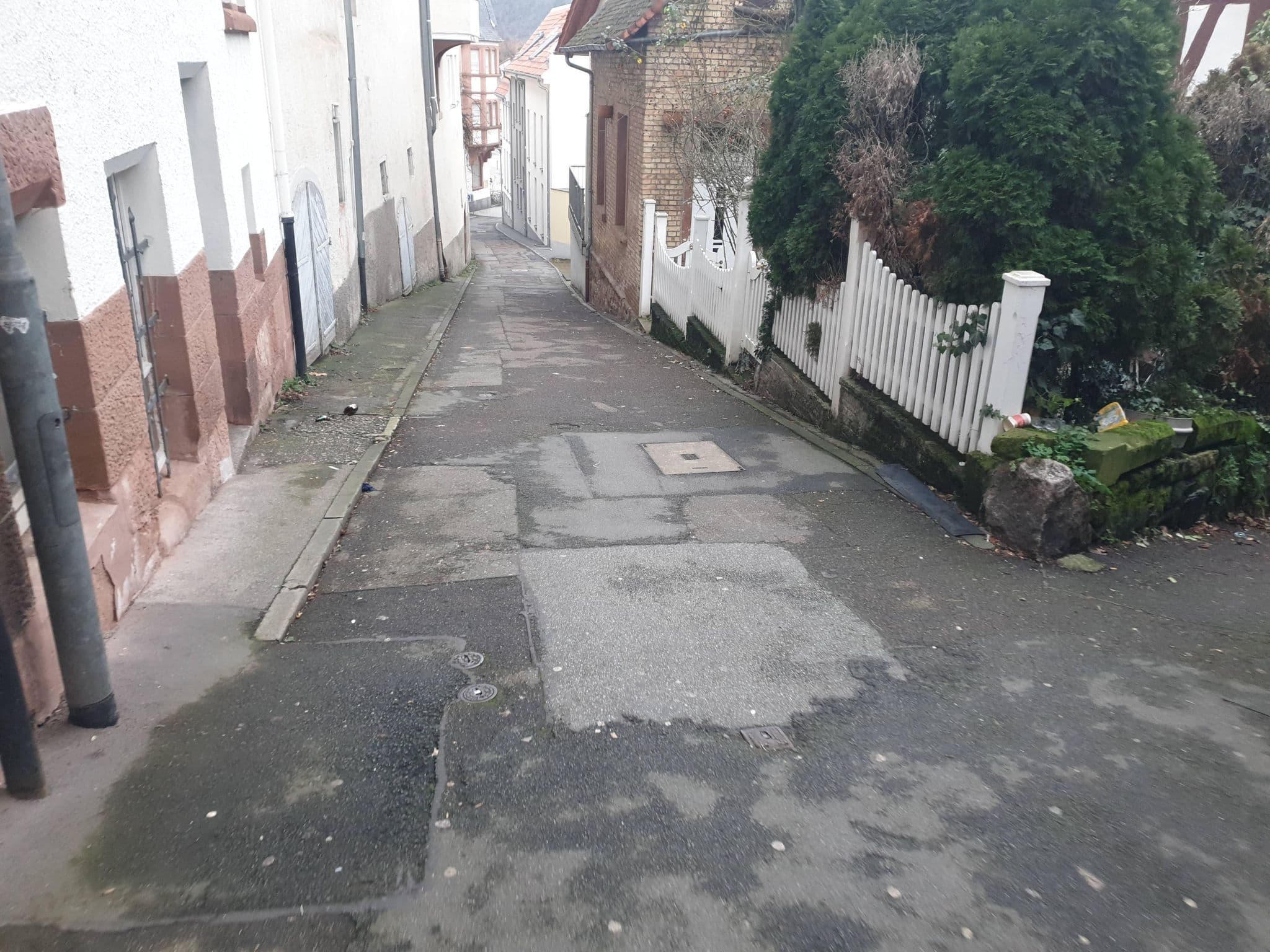 Street view near Grüner Baum, Weinheim — © voschix (CC BY-SA · Mapillary)