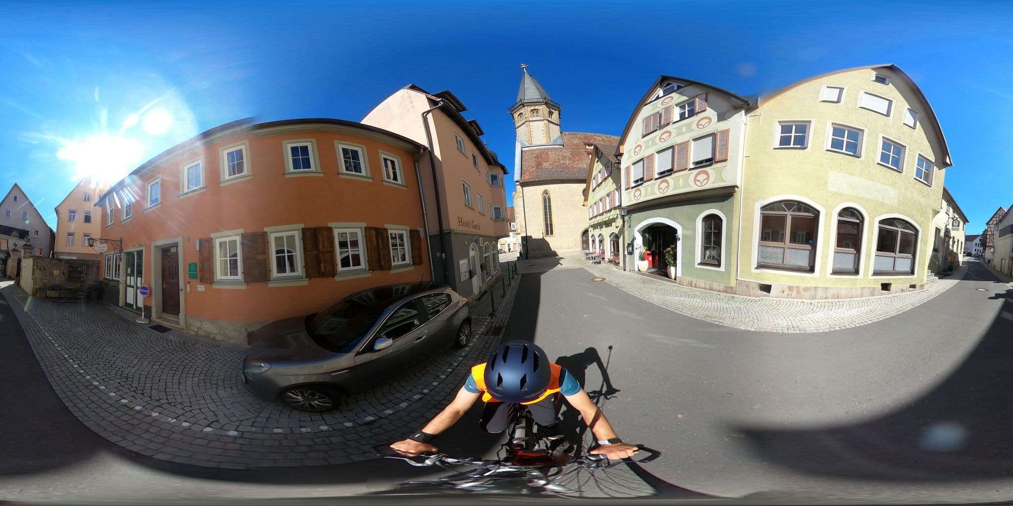 Street view near Frankenstüble, Hotel Garni, Fam. Stütz, Weikersheim — © RadNETZ (CC BY-SA · Mapillary)