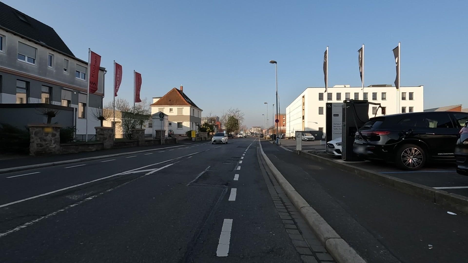 Street view near Milchhof Apartments Aschaffenburg, Aschaffenburg — © Velo63739 (CC BY-SA · Mapillary)