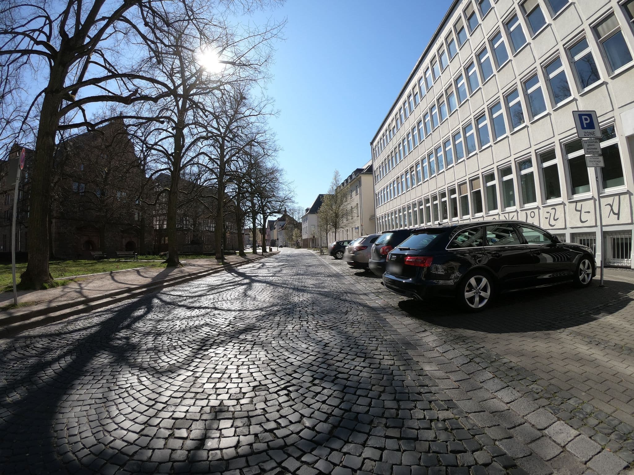 Street view near Appartement am Schloss, Gießen — © grinninghamster (CC BY-SA · Mapillary)