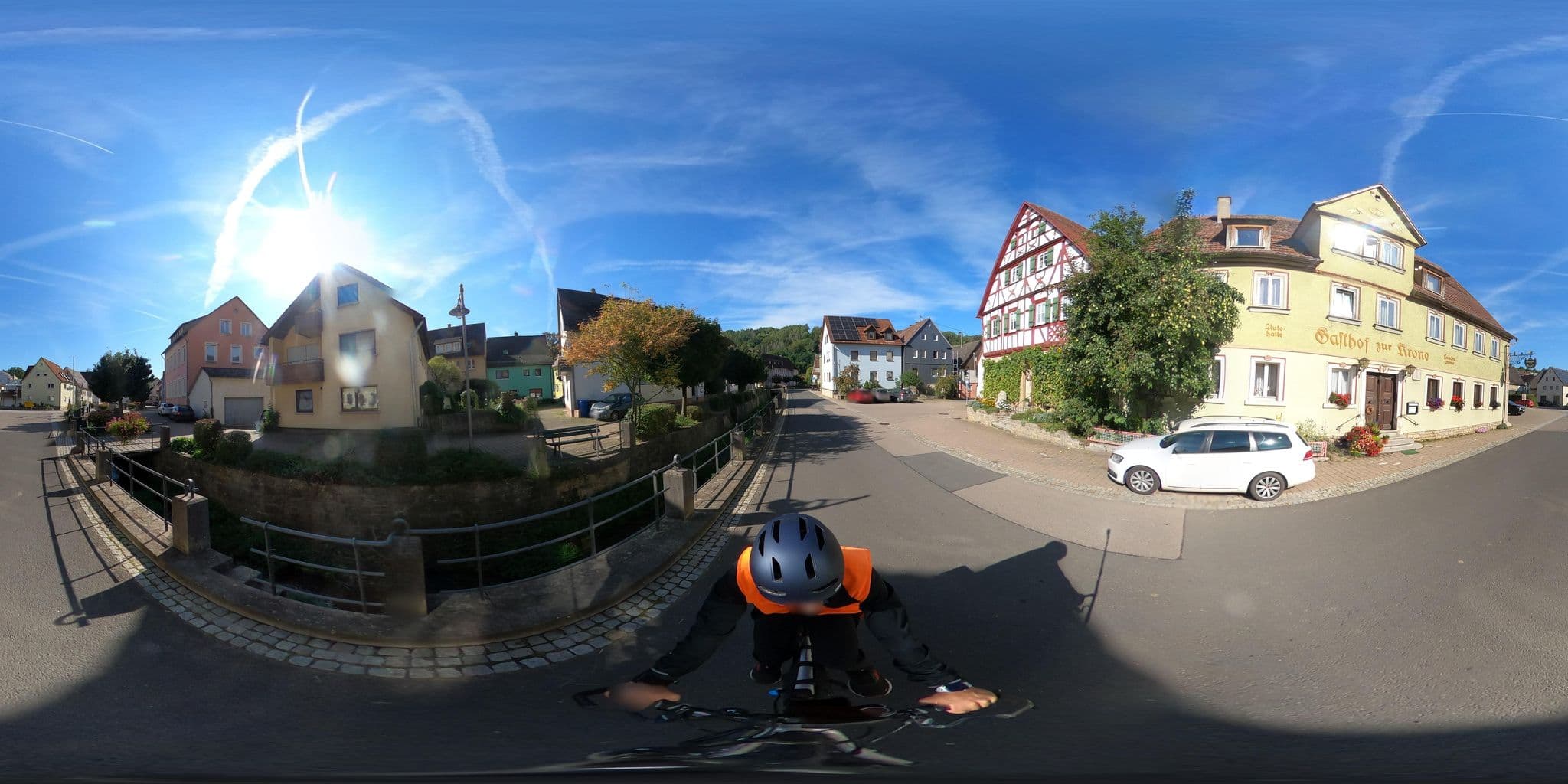 Street view near Gasthof Krone Laudenbach Inh. Fam. Mayser, Weikersheim — © RadNETZ (CC BY-SA · Mapillary)