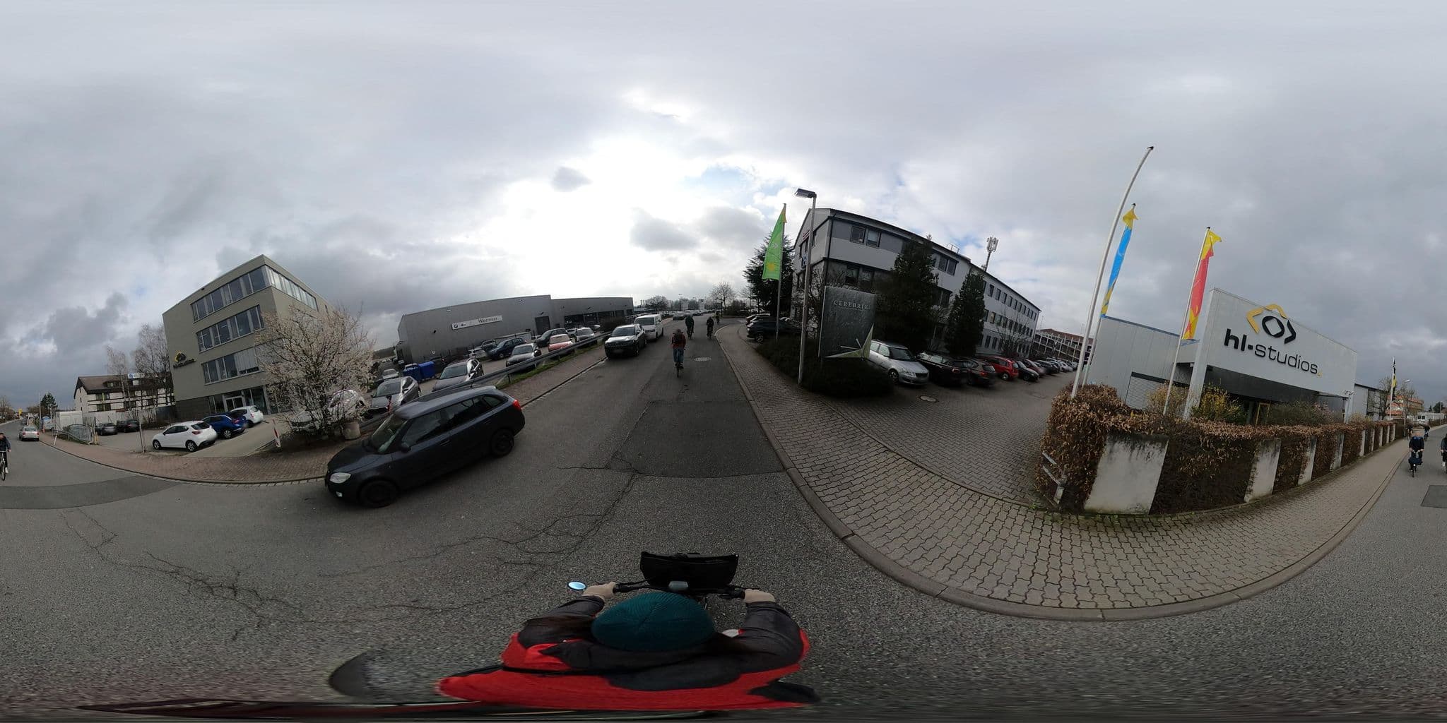 Street view near Golden Tulip Hotel Norge mit Kon-Tiki Grill GmbH, Erlangen — © TMSH (CC BY-SA · Mapillary)