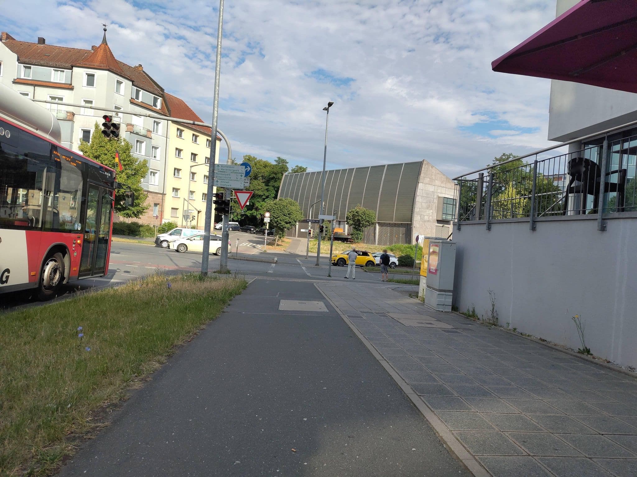 Street view near Premier Inn, Nuremberg — © HaraldBk (CC BY-SA · Mapillary)