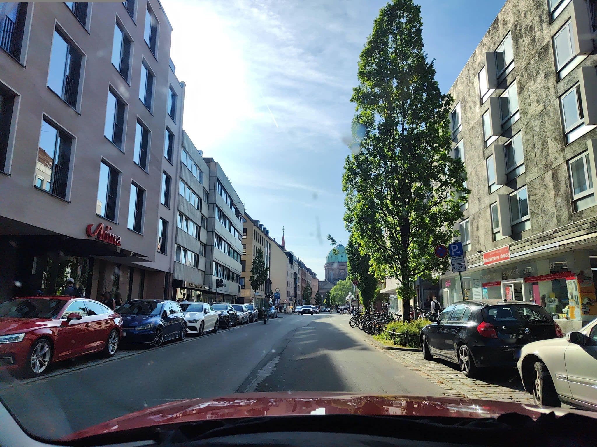 Street view near Adina Apartment Hotel, Nuremberg — © teddy73 (CC BY-SA · Mapillary)