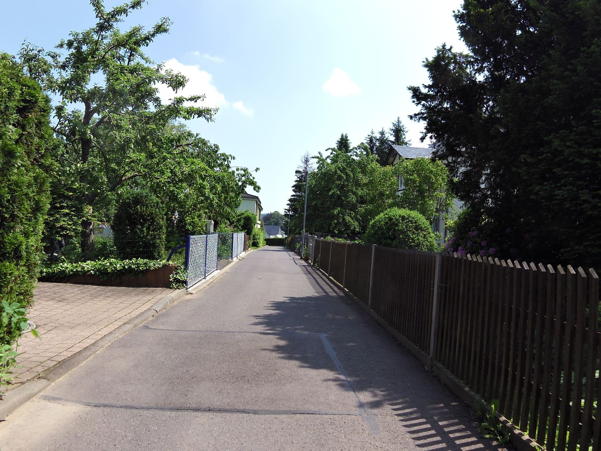 Street view near Pension Haus Hubertus, Friedrichroda — © zoegglmeyr (CC BY-SA · Mapillary)