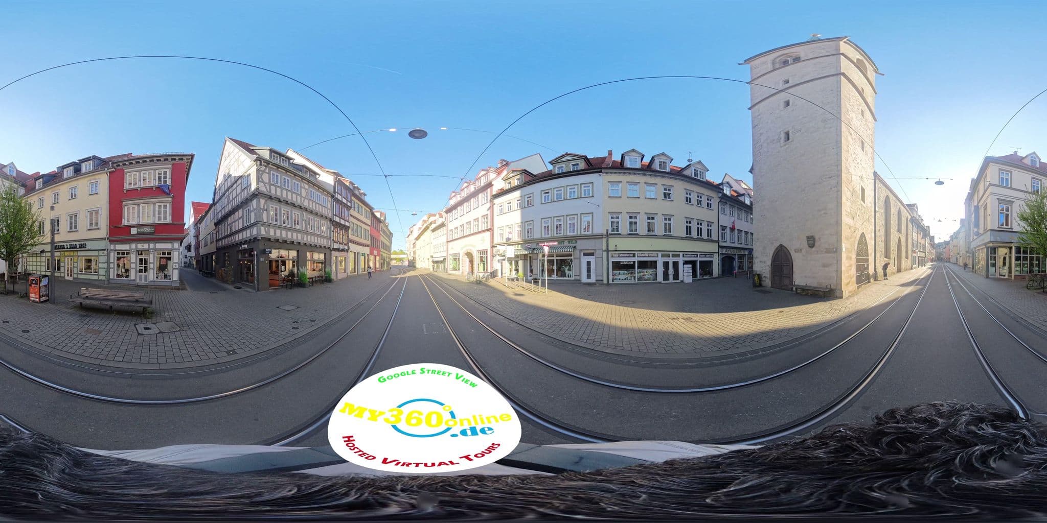 Street view near Hanft Gina, Erfurt — © rezanzenal (CC BY-SA · Mapillary)
