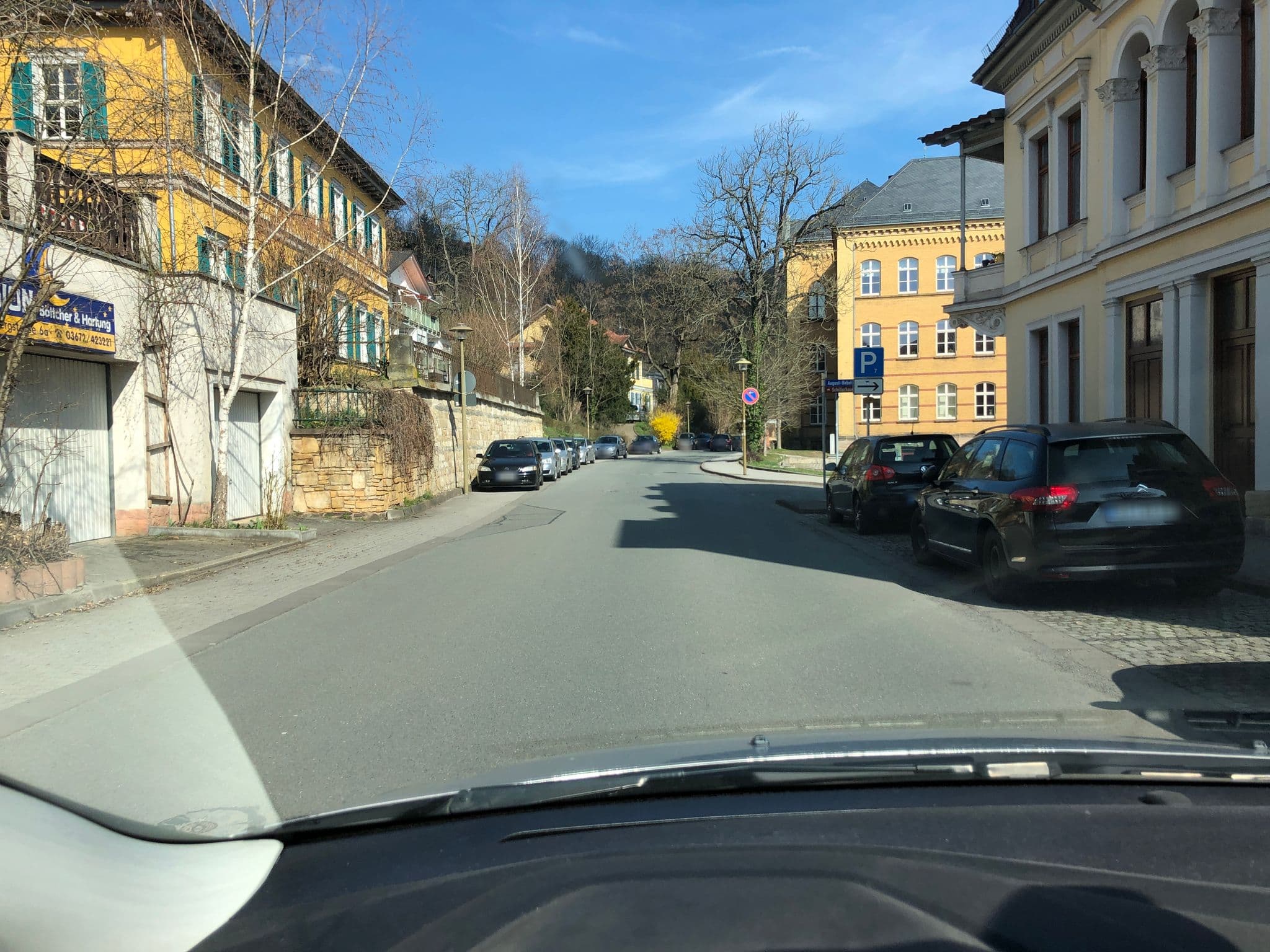 Street view near Pension Böttcher-Hartung, Rudolstadt — © bejotel (CC BY-SA · Mapillary)