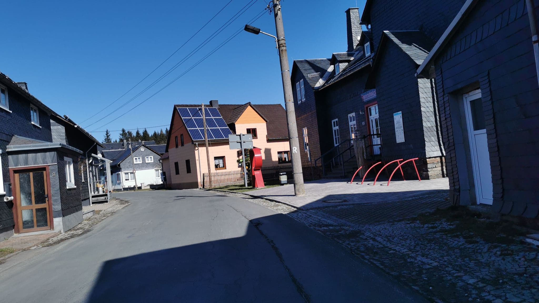 Street view near Rennsteighaus, Wurzbach — © lehestener (CC BY-SA · Mapillary)
