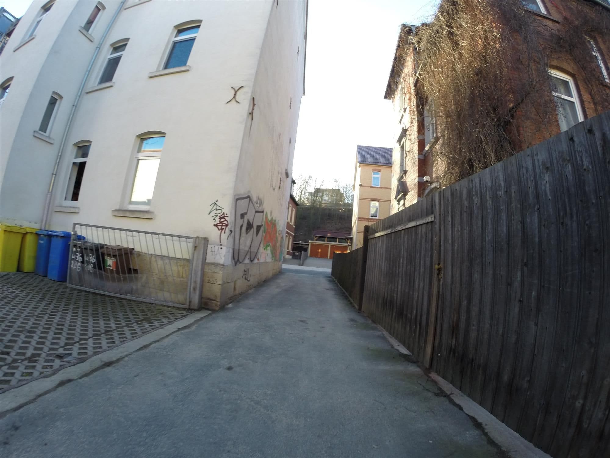 Street view near Gästehaus Lara, Jena — © ahzf (CC BY-SA · Mapillary)