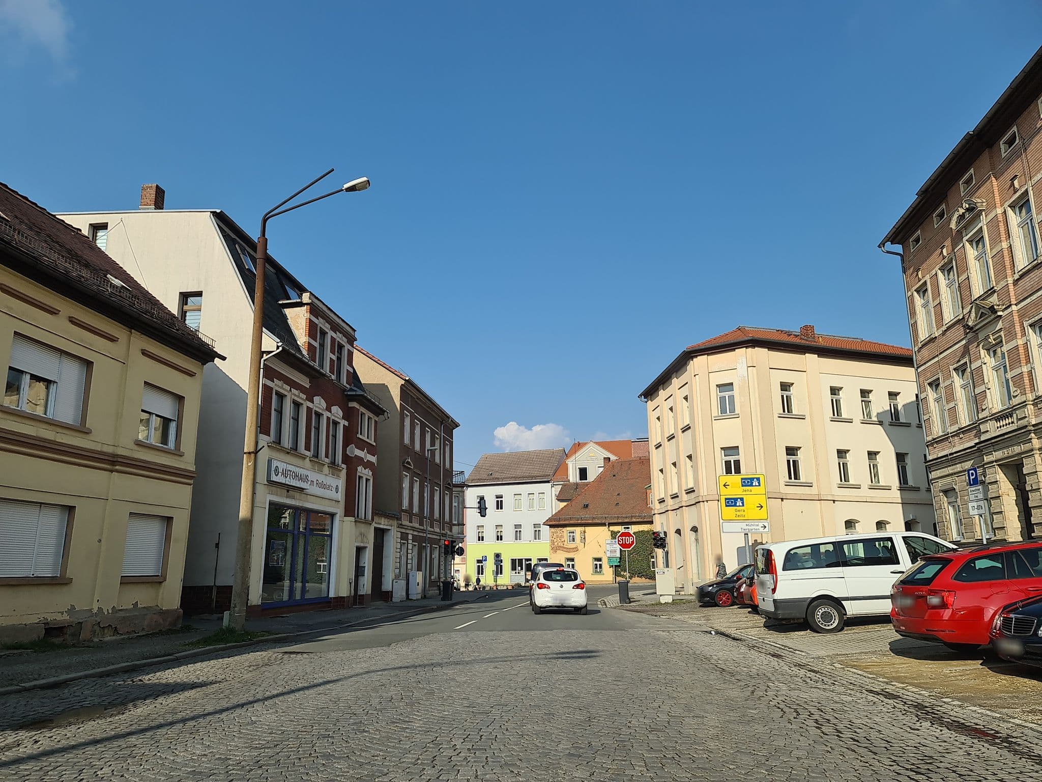 Street view near FeWo alte Druckerei Eisenberg, Eisenberg — © canislupus (CC BY-SA · Mapillary)