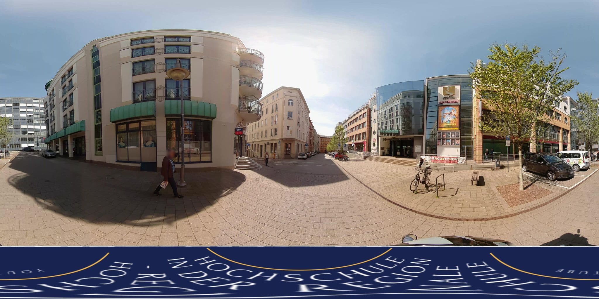 Street view near Dorint Charlottenhof, Halle (Saale) — © MarcAurel2 (CC BY-SA · Mapillary)