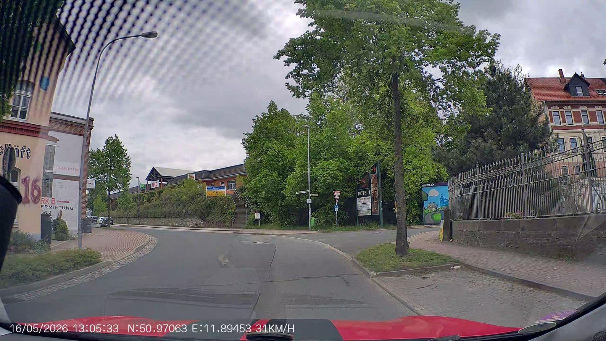 Street view near Domicil Hotel, Eisenberg — © AR88 (CC BY-SA · Mapillary)