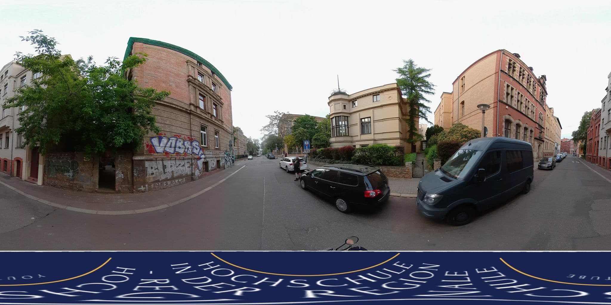 Street view near ferienwohnung August-Bebel Straße 11, Halle (Saale) — © MarcAurel2 (CC BY-SA · Mapillary)