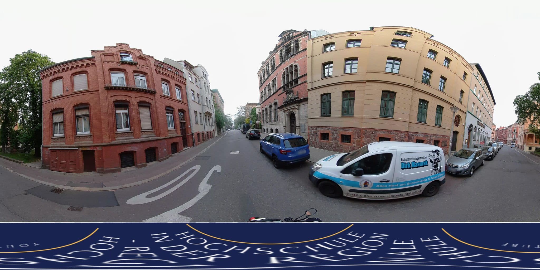 Street view near Ferienwohnung Halle - An der Oper, Halle (Saale) — © MarcAurel2 (CC BY-SA · Mapillary)