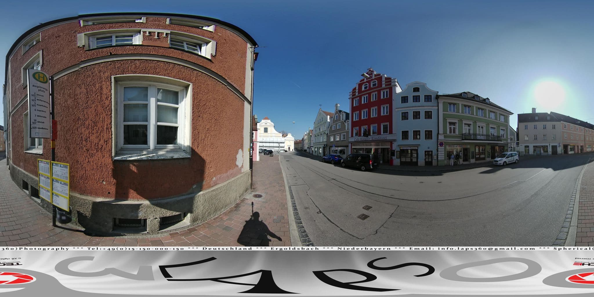 Street view near Ferienwohnung am Regierungsplatz, Landshut — © LAPS360 (CC BY-SA · Mapillary)