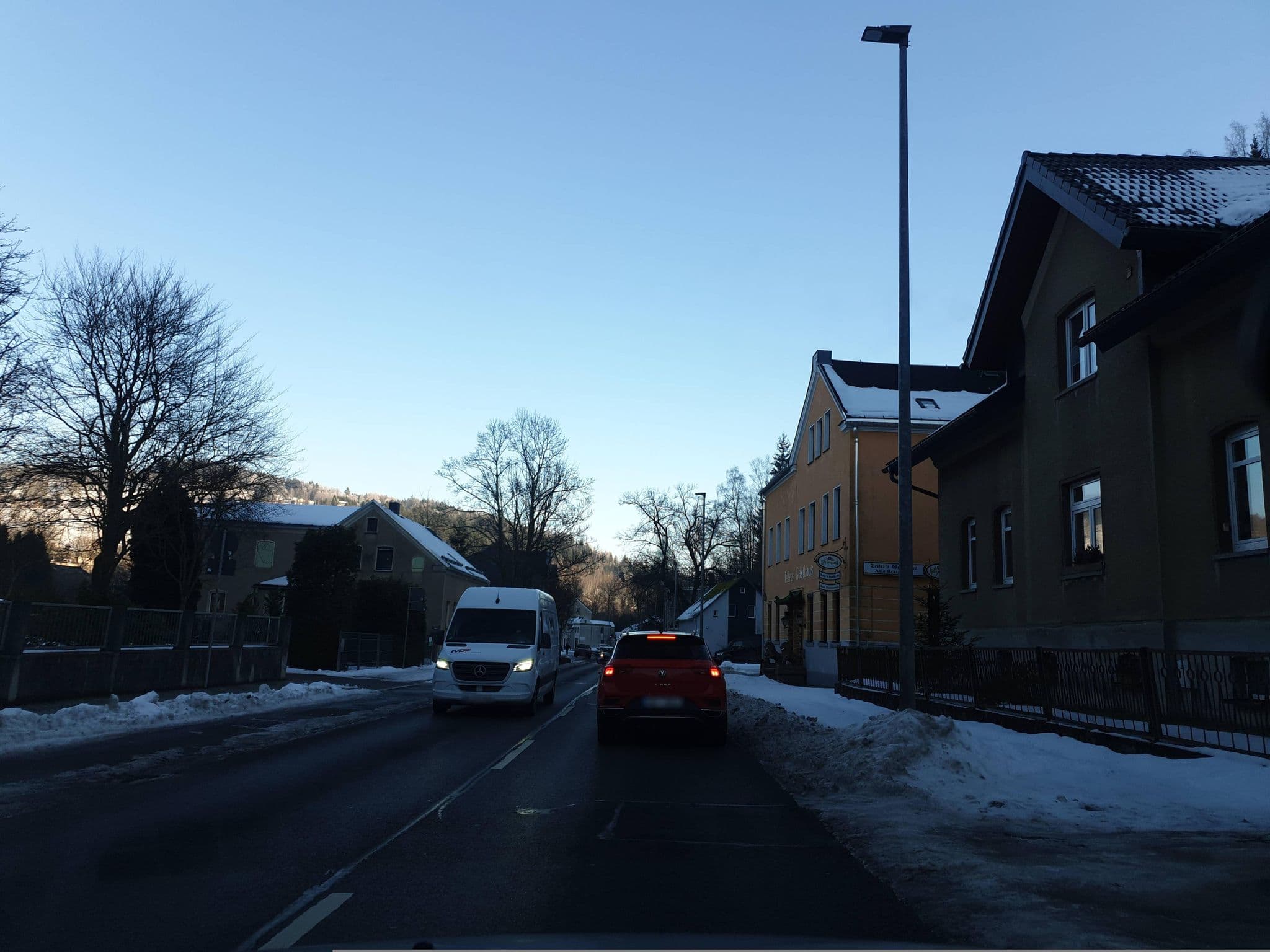 Street view near Ferienwohnungen Haus Spranger, Brigitte und Claus Dietrich Asendorf, Klingenthal — © canislupus (CC BY-SA · Mapillary)