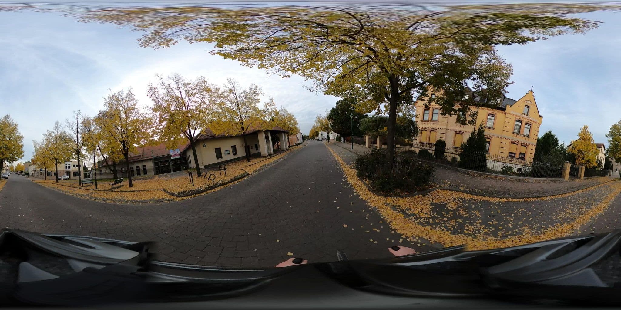 Street view near Heinz Pfeil, Ingrid Zimmervermietung, Bad Dürrenberg — © kopra (CC BY-SA · Mapillary)