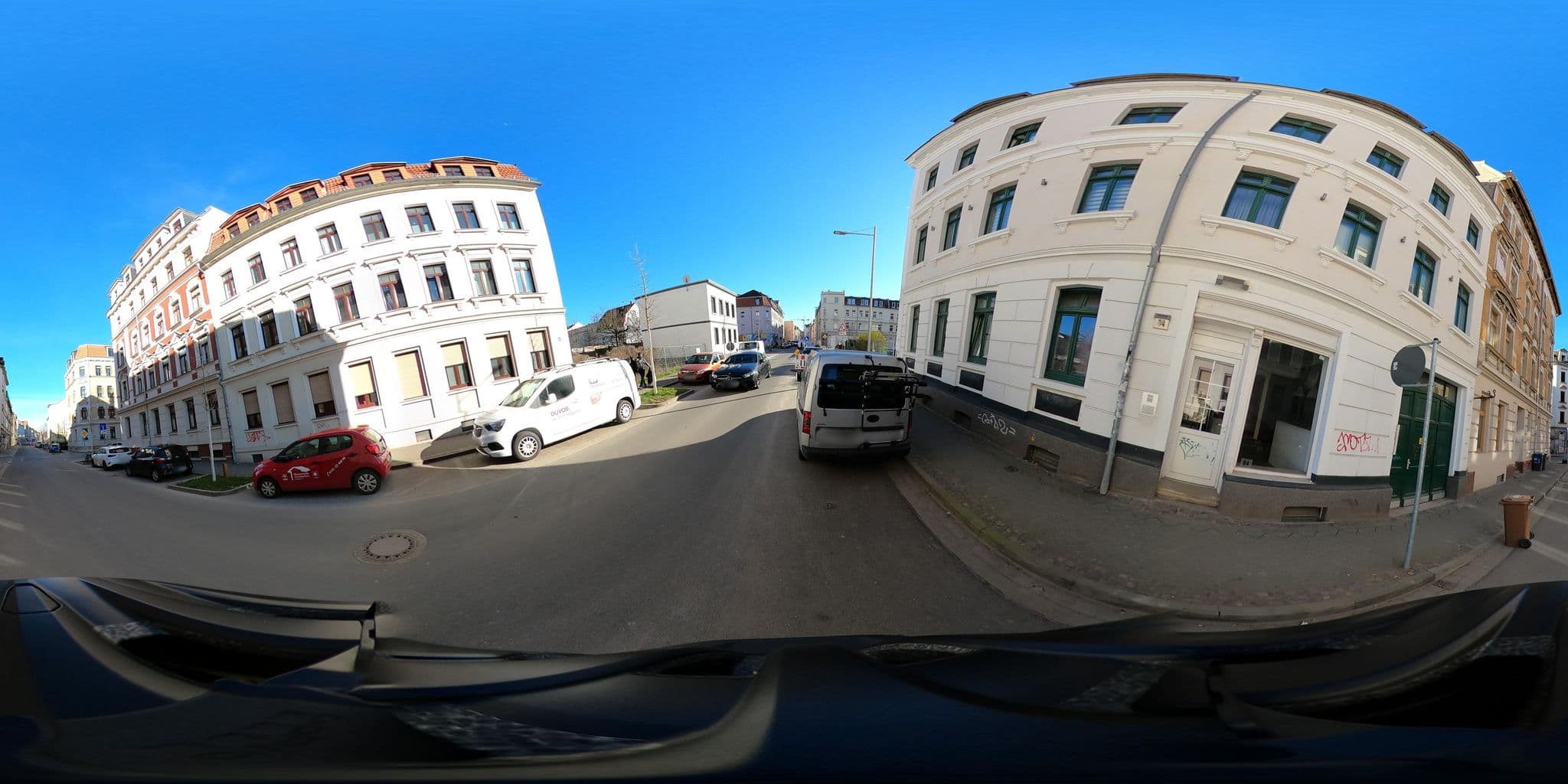 Street view near Pension und Boardinghouse Leipzig, Kleinzschocher — © kopra (CC BY-SA · Mapillary)