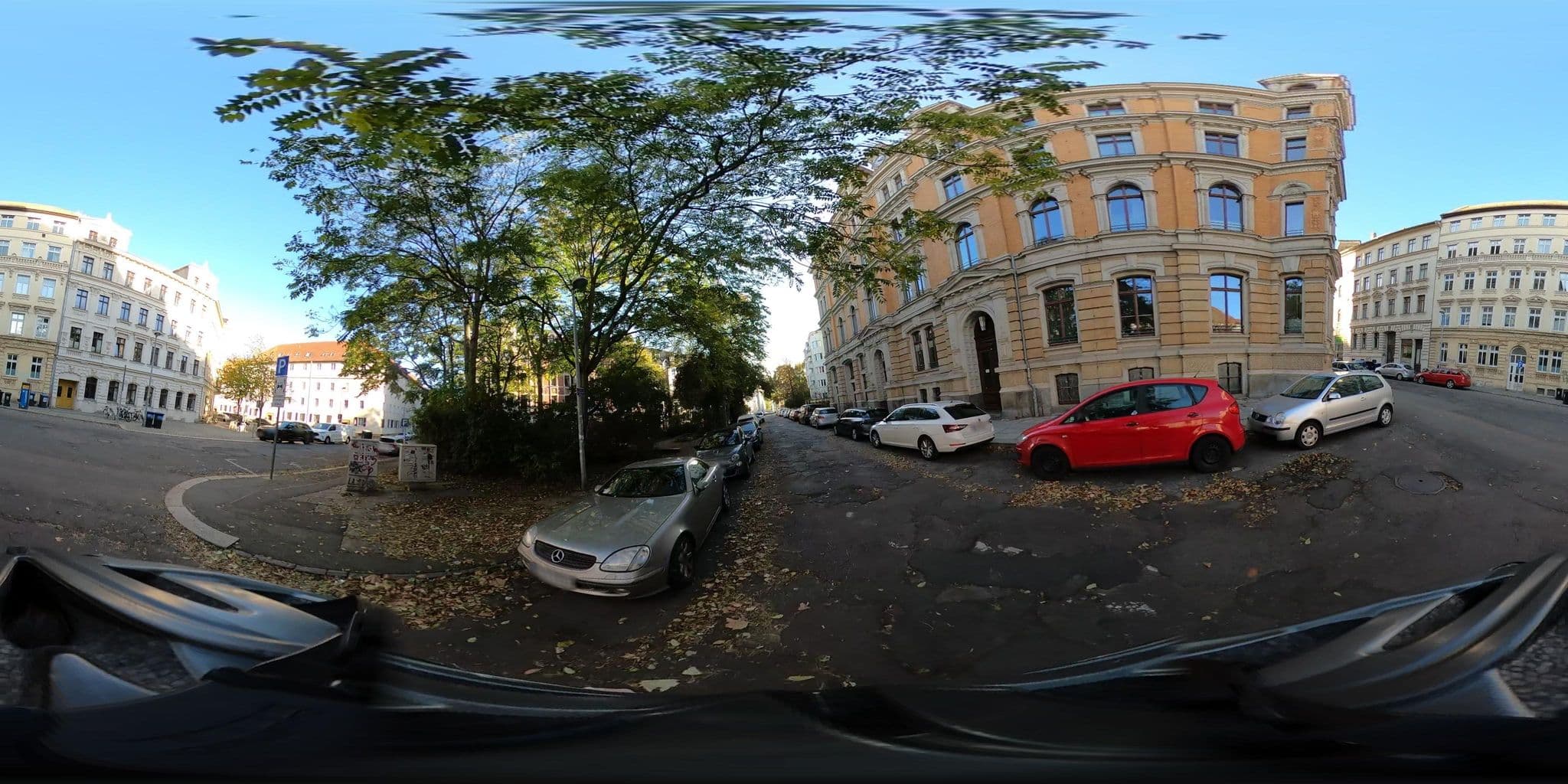 Street view near Ratskeller Plagwitz, Kleinzschocher — © kopra (CC BY-SA · Mapillary)