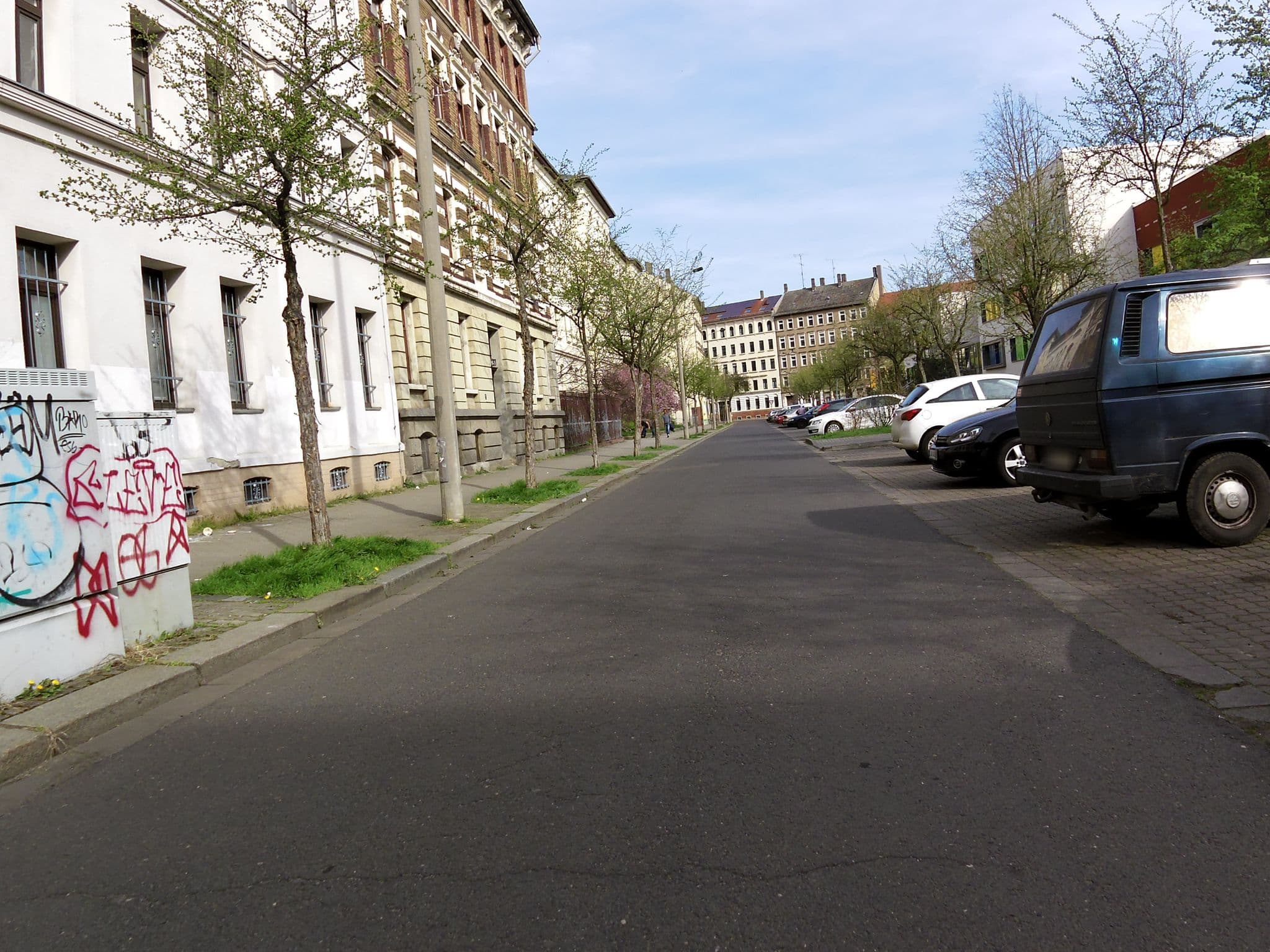 Street view near Pension Ida, Leipzig — © zoegglmeyr (CC BY-SA · Mapillary)