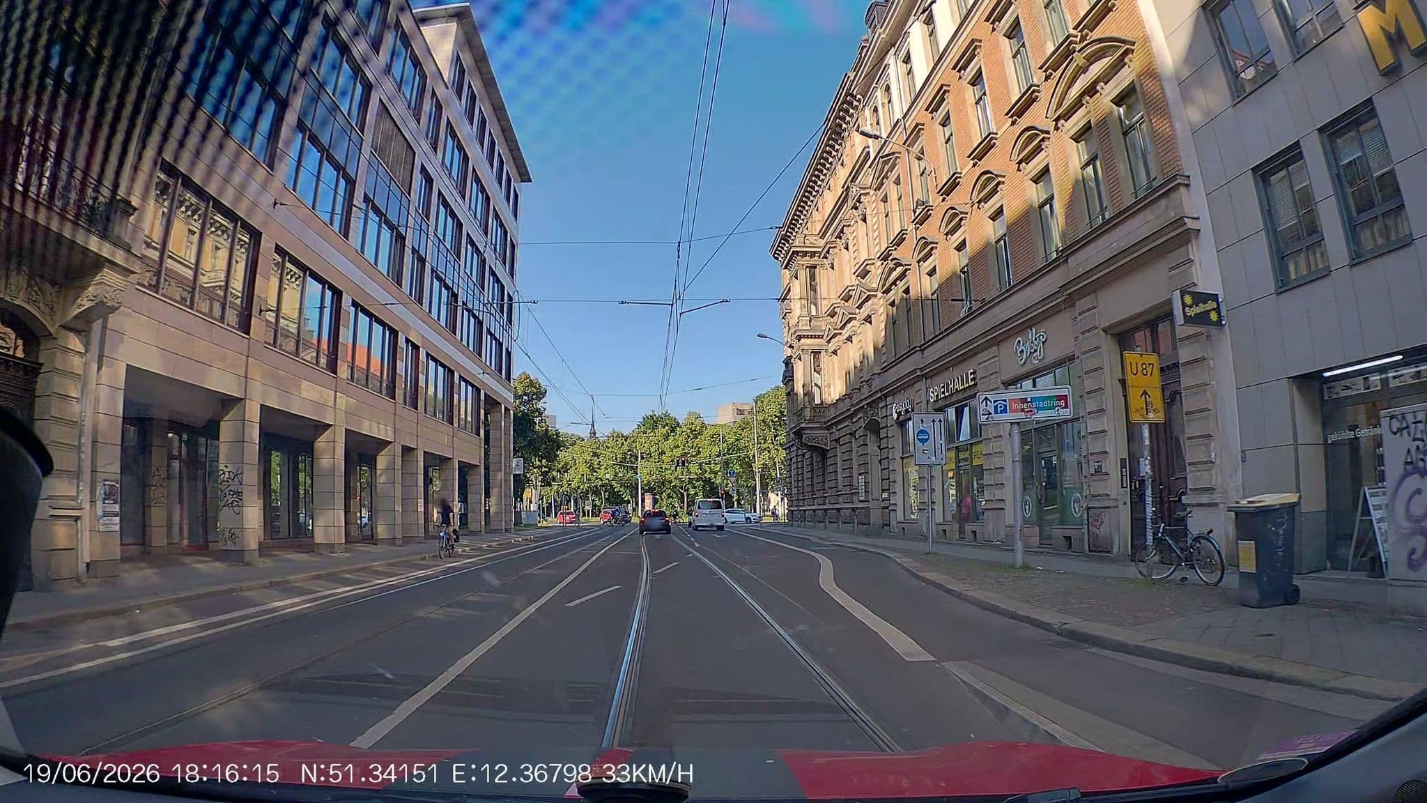 Street view near Pension zum Leipziger Zoo, Leipzig — © AR88 (CC BY-SA · Mapillary)