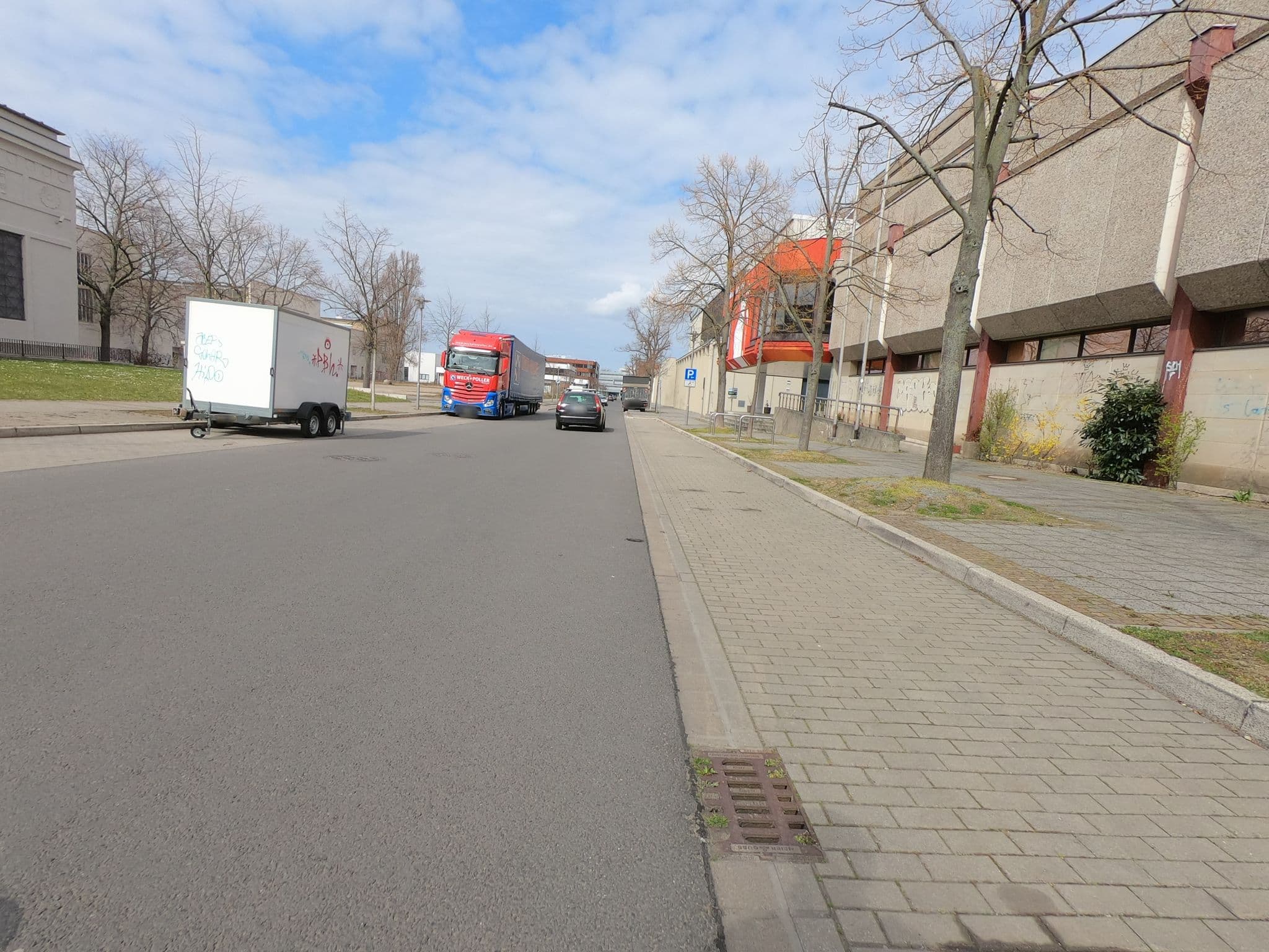 Street view near Cafe und Pension Alte Messe, Leipzig — © fatbikecanyon (CC BY-SA · Mapillary)