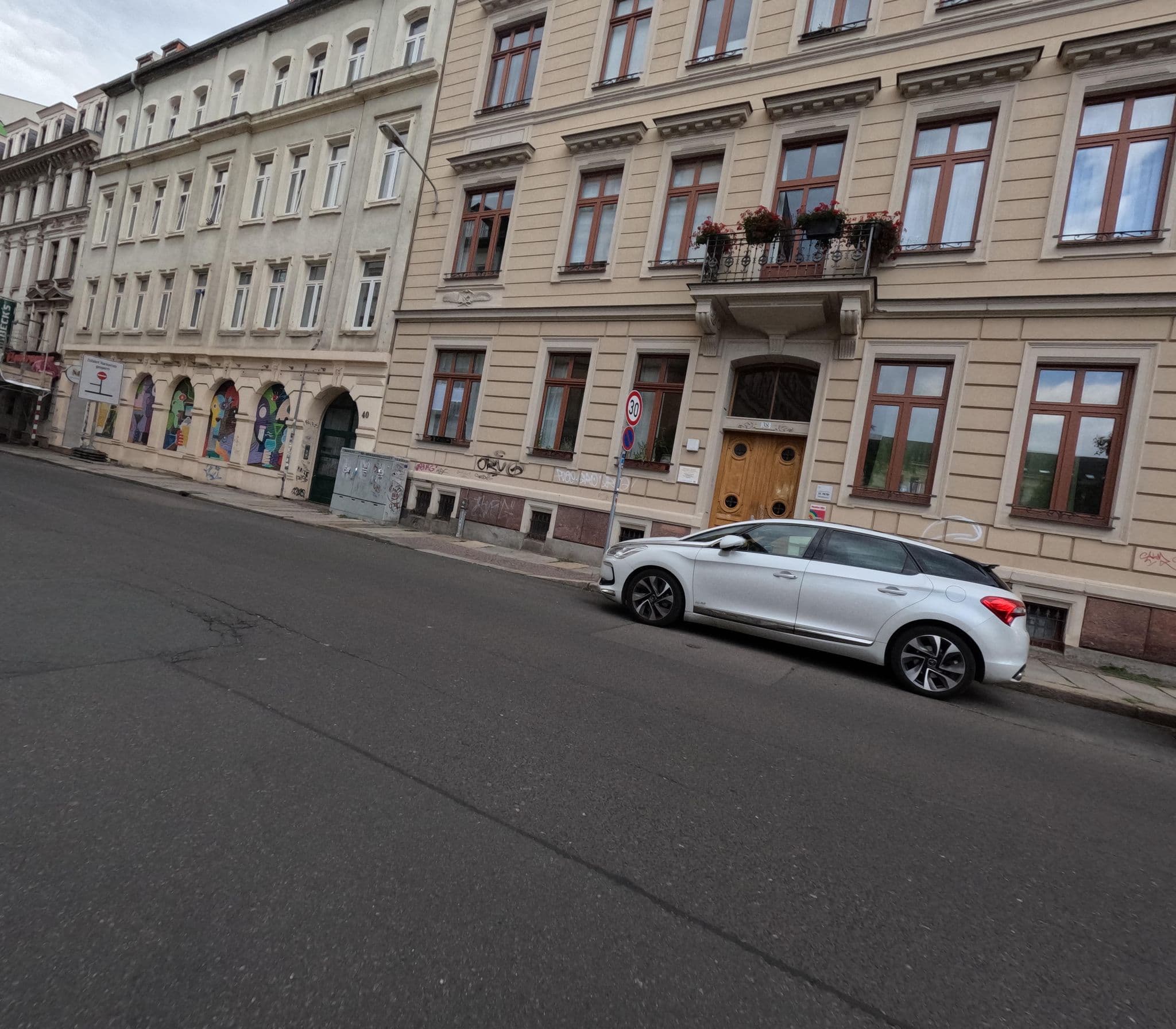 Street view near Ferienwohnung Hecht, Leipzig — © kopra (CC BY-SA · Mapillary)