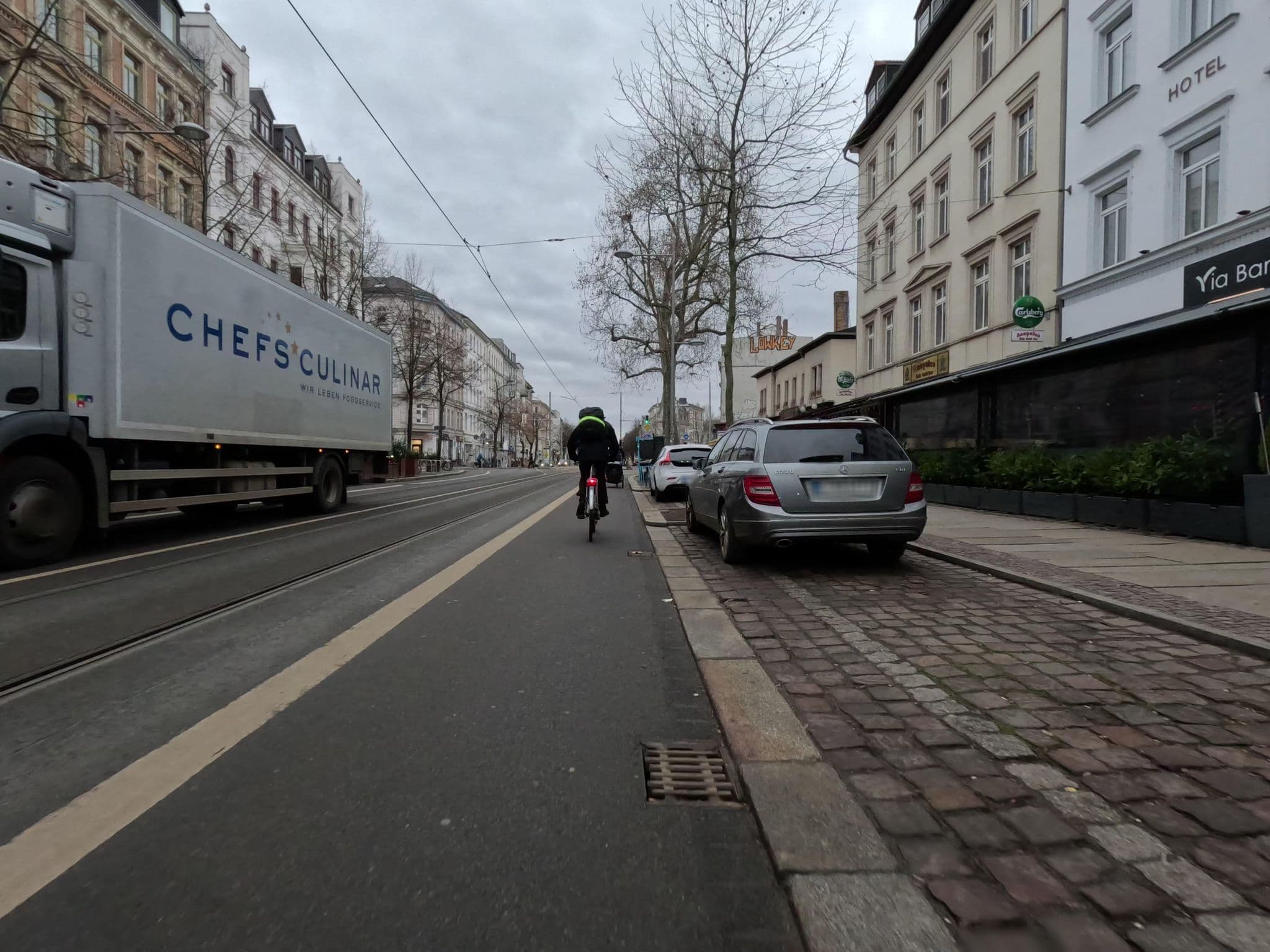 Street view near Apartment-Hotel Garni Am Messeblick-Hotel, Leipzig — © kopra (CC BY-SA · Mapillary)