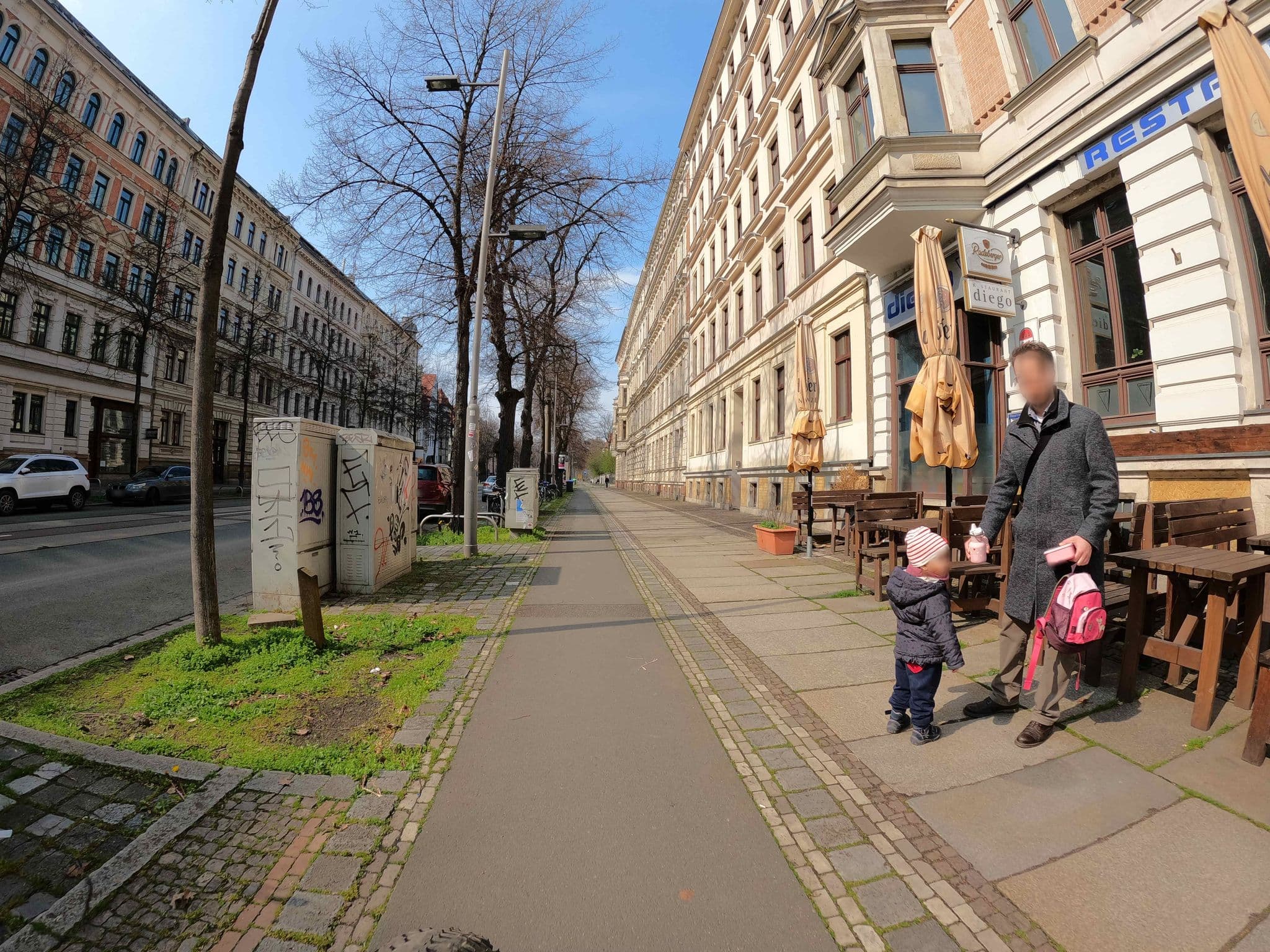 Street view near Bonifatia Wettiner, Leipzig — © fatbikecanyon (CC BY-SA · Mapillary)