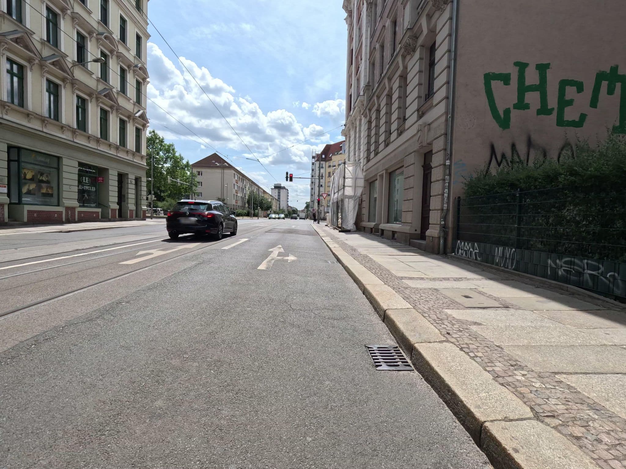 Street view near Osis Stube, Leipzig — © kopra (CC BY-SA · Mapillary)