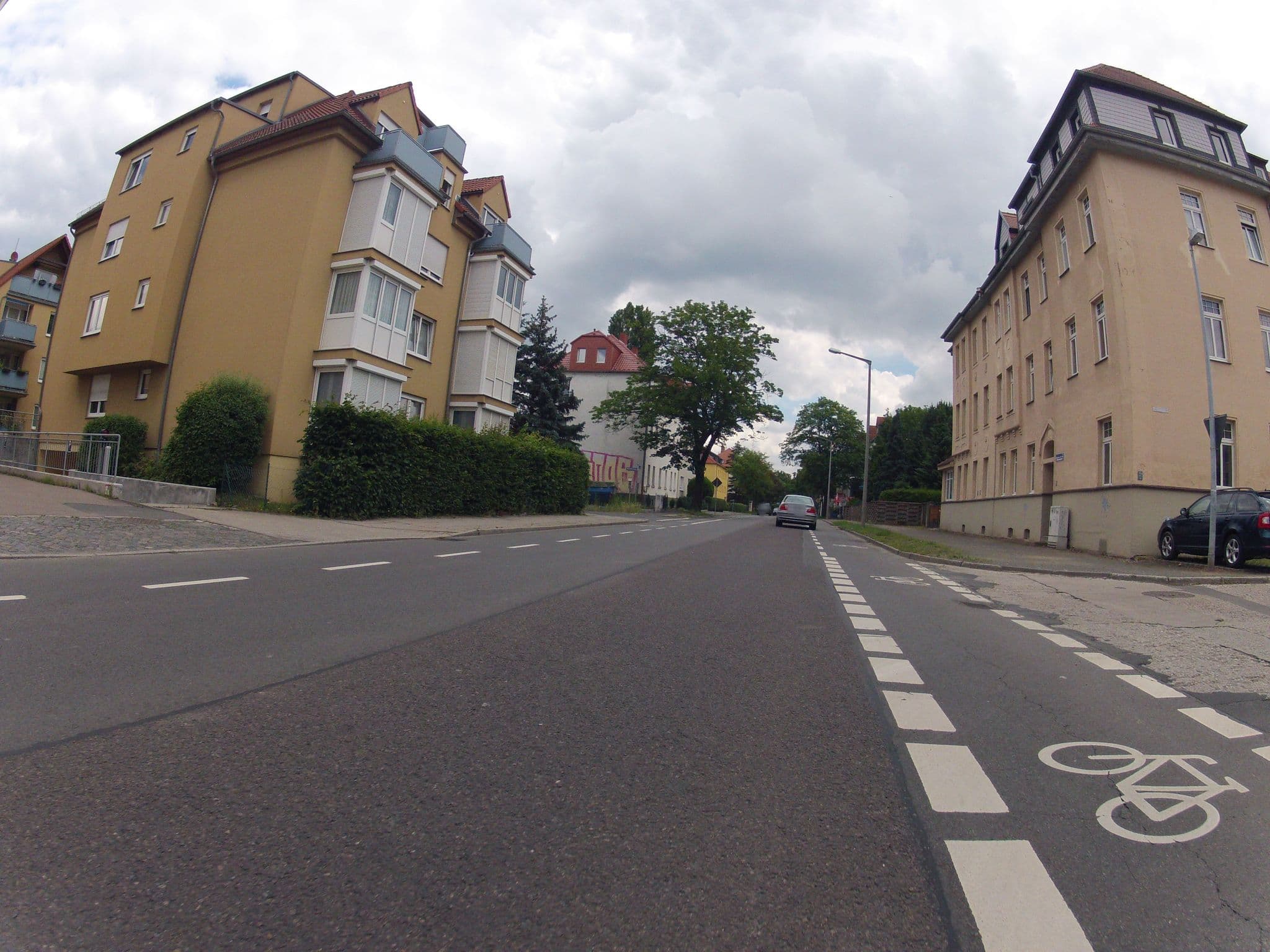Street view near Limok Rooms, Borsdorf — © fahrradfahrer (CC BY-SA · Mapillary)